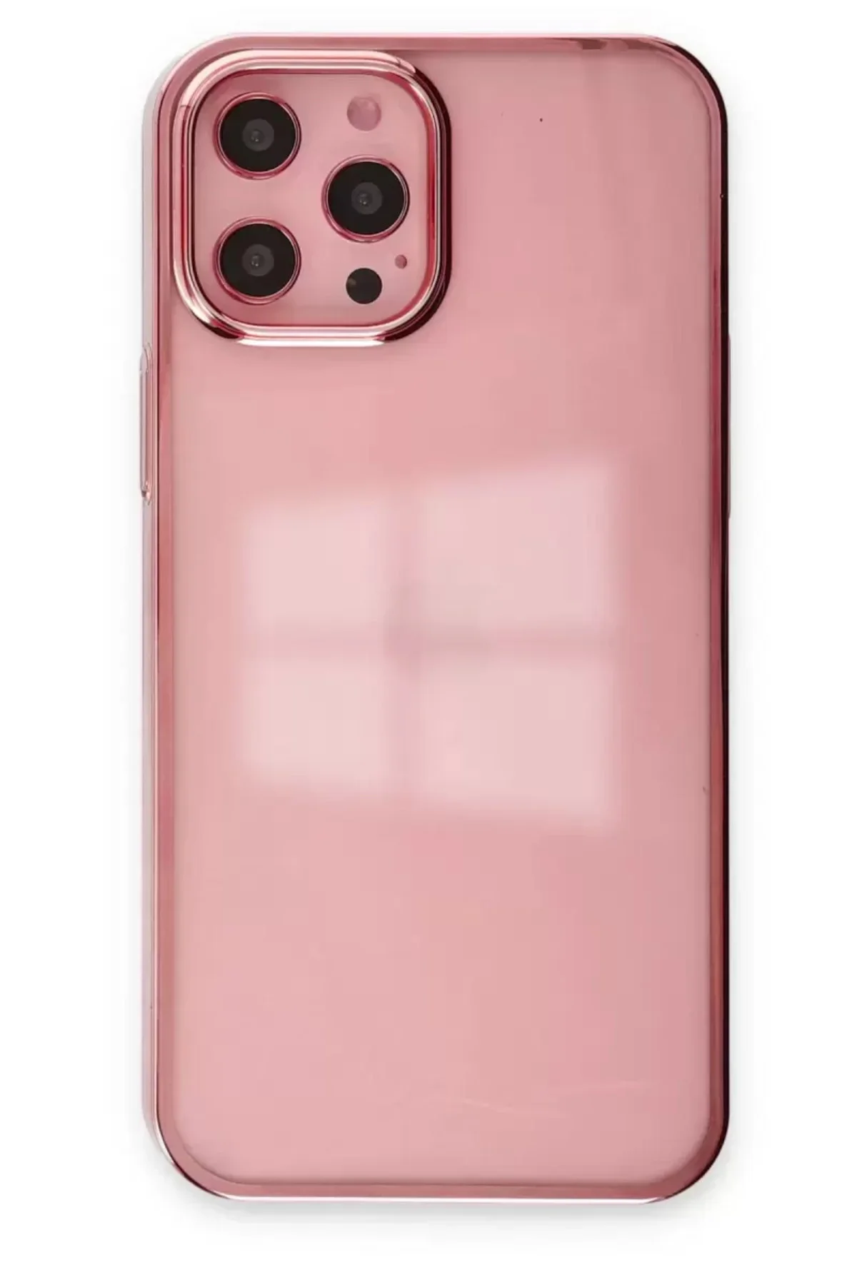 Newface Apple İphone 12 Pro Max Kılıf Element Silikon - Pembe
