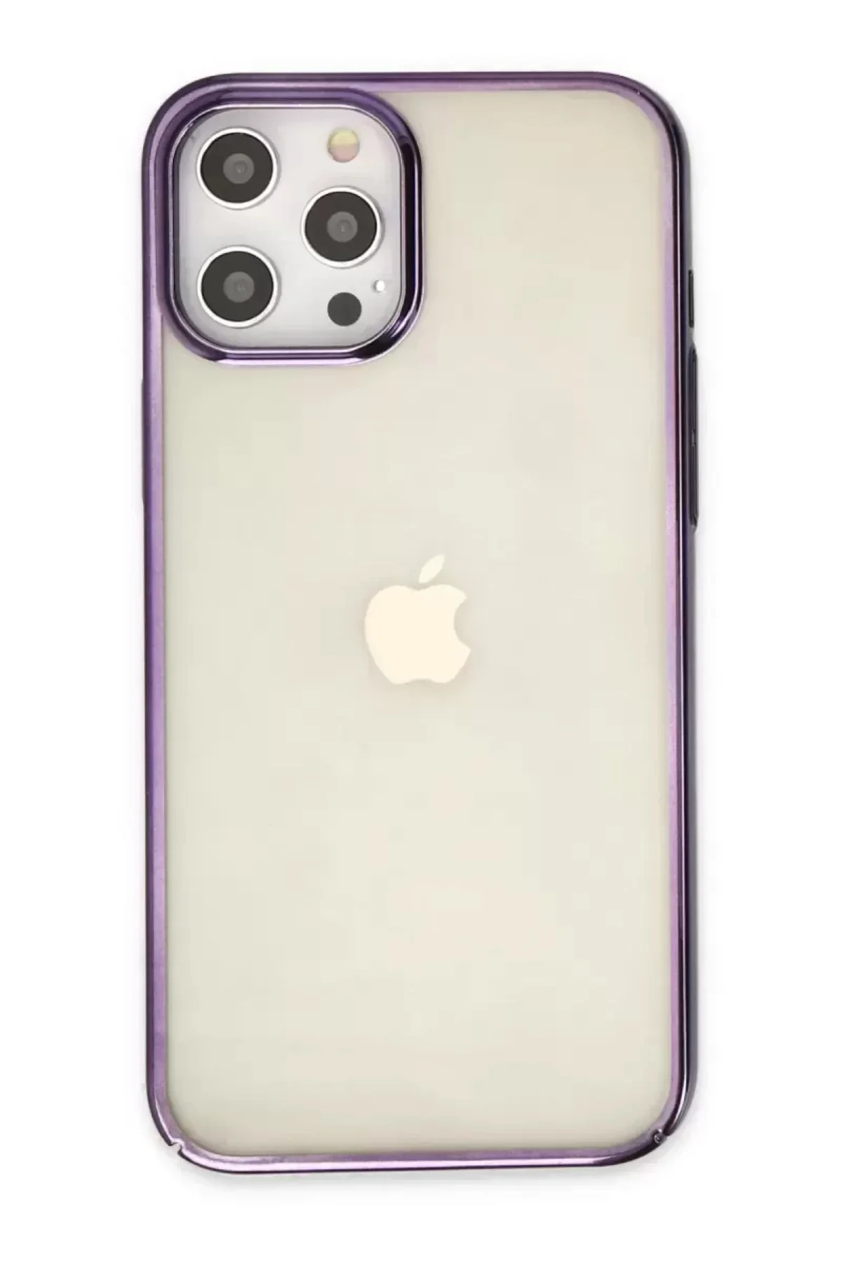 Newface Apple İphone 12 Pro Max Kılıf Element Silikon - Mor