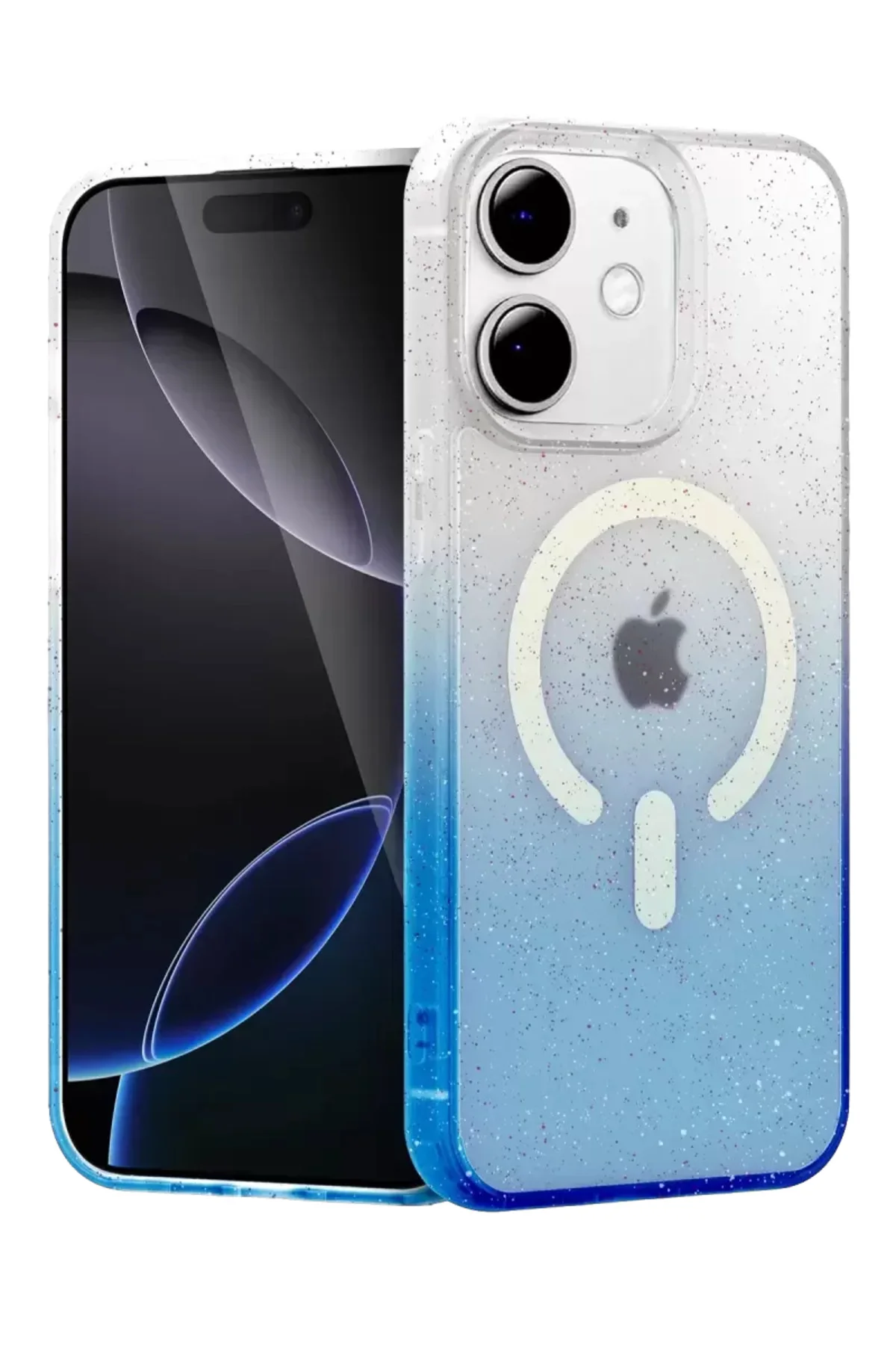 Newface Apple İphone 11 Pummel Shiny Magsafe Kapak - Mavi