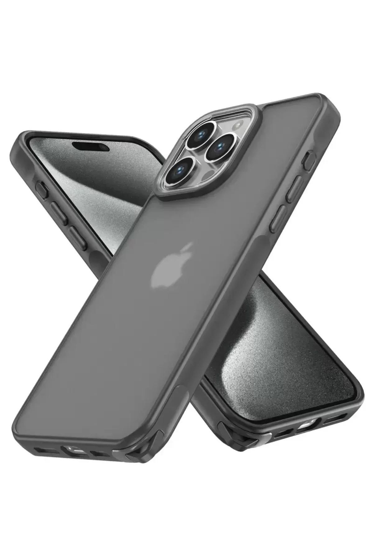 Newface Apple İphone 13 Pro Max Kılıf Elegant Kapak - Titan Gri