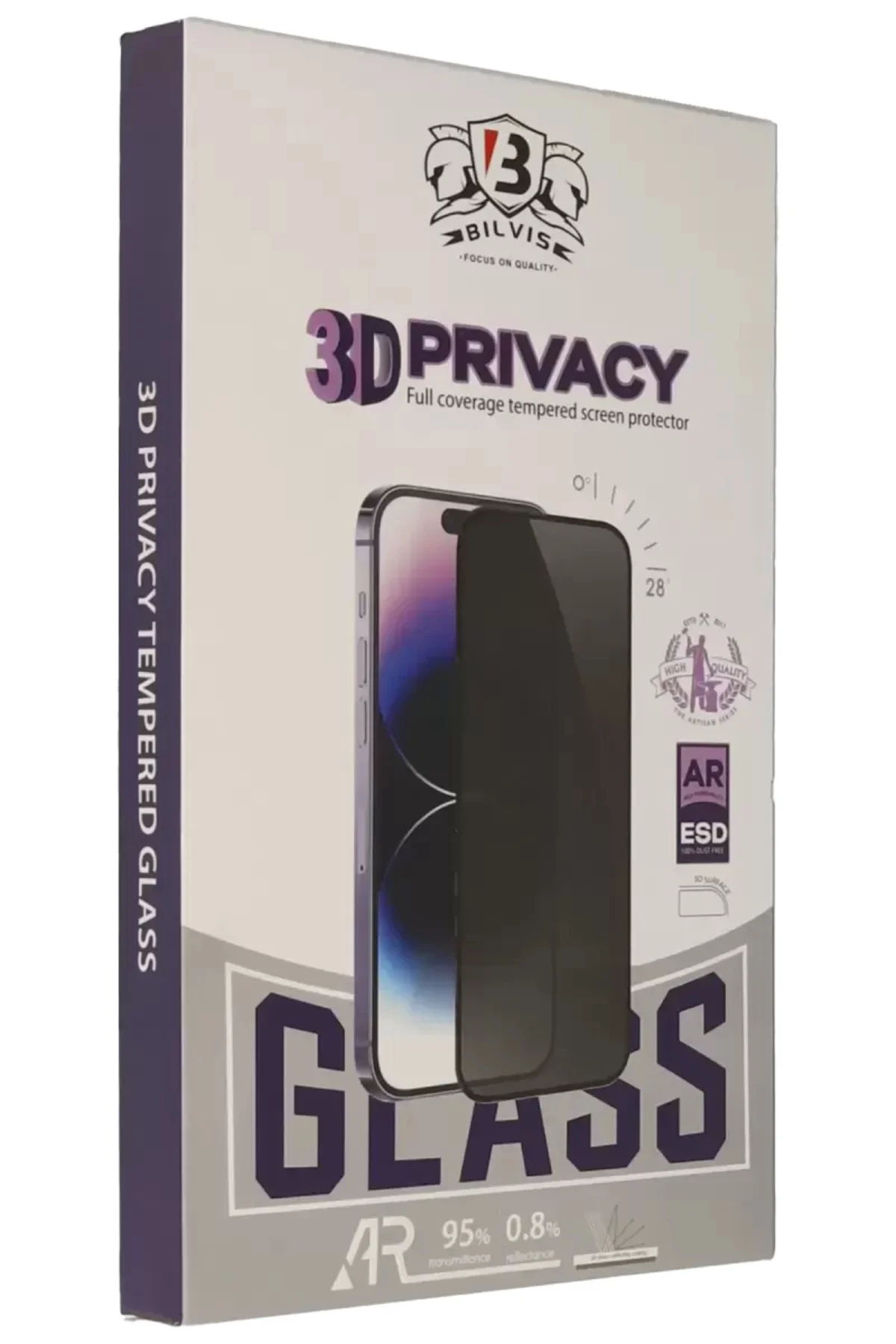 Newface Apple İphone 17 Pro Max Bilvis 3d Hayalet Cam Ekran Koruy