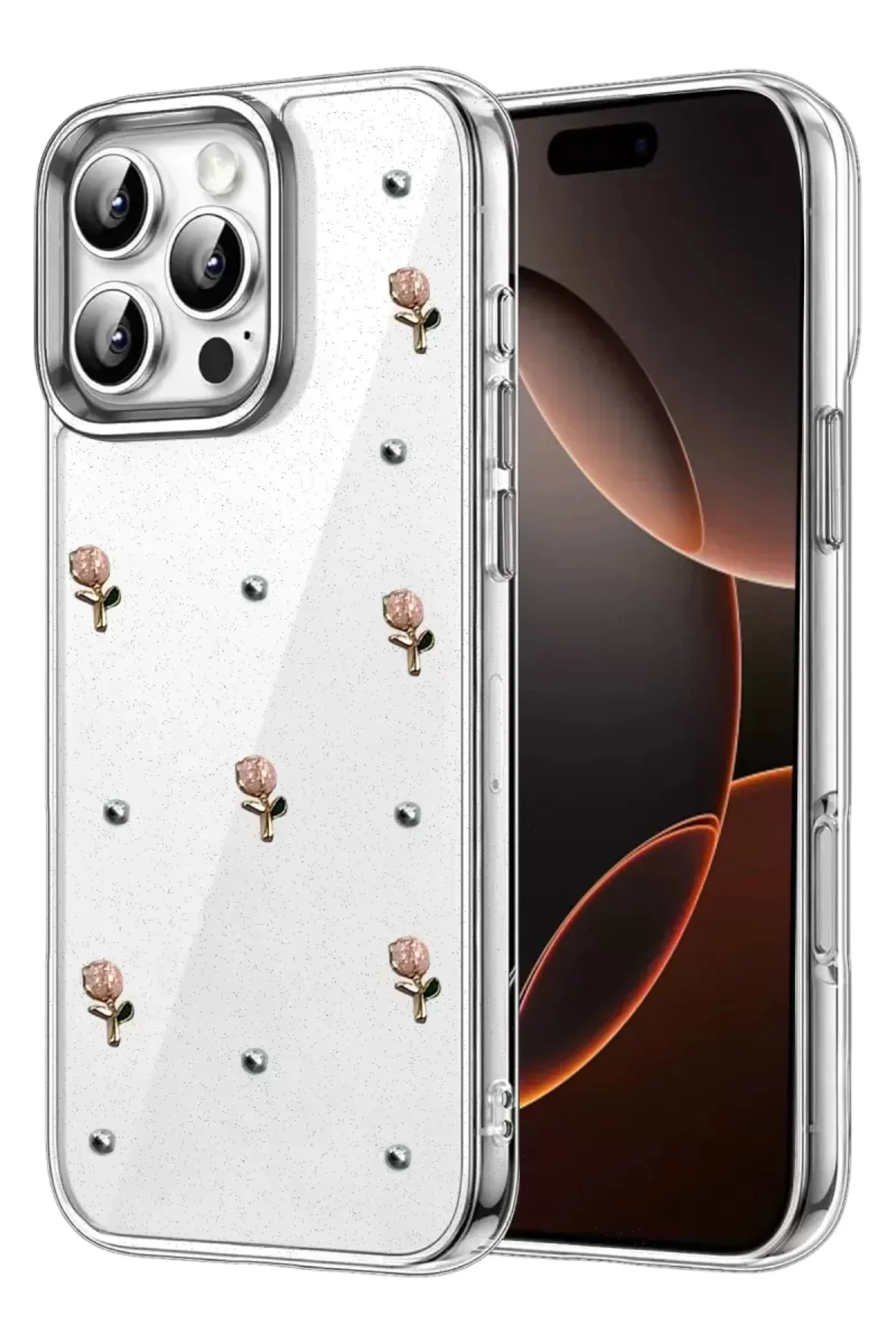 Newface Apple İphone 16 Pro Max Fiyonk Desenli Kapak - Desen 6