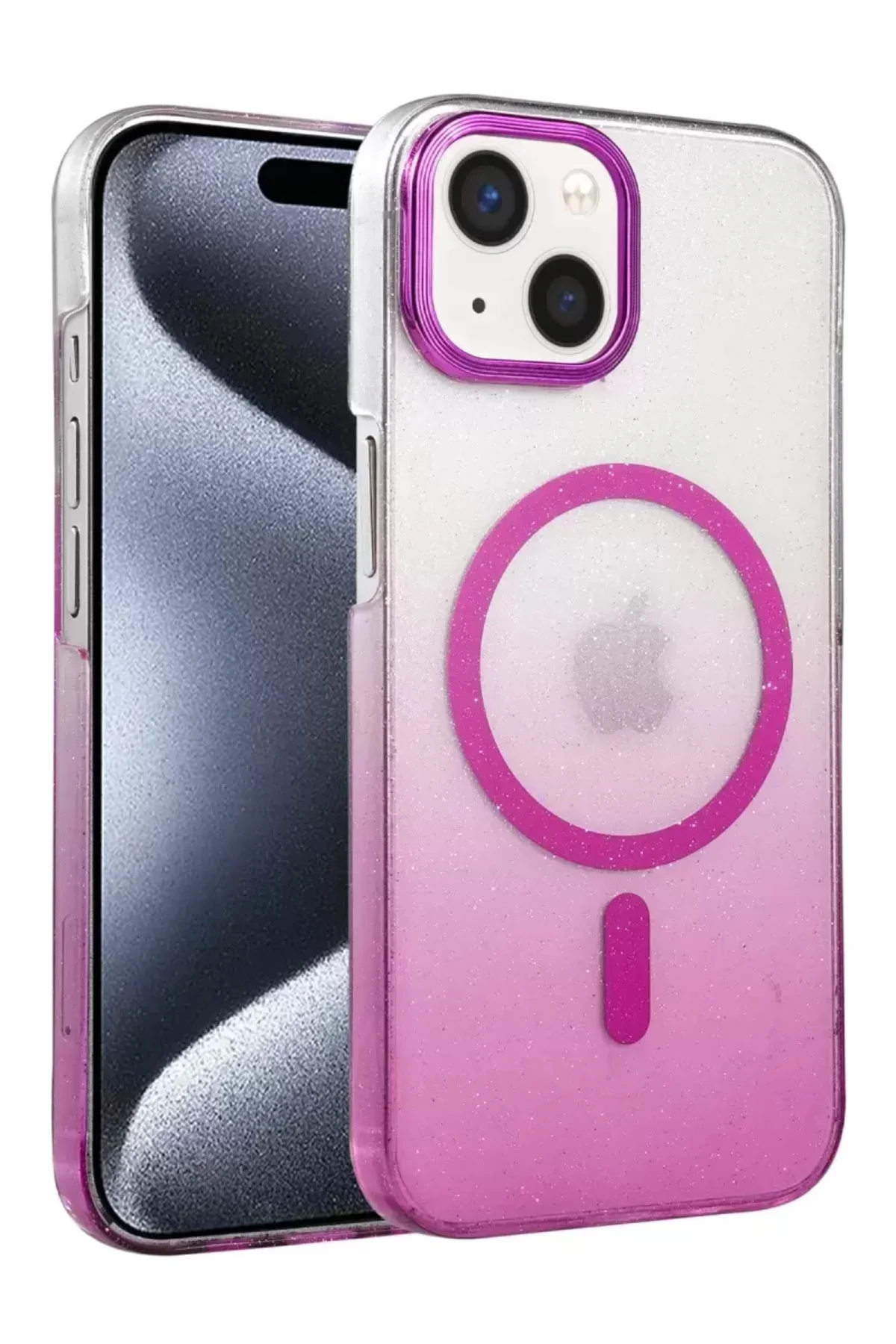Newface Apple İphone 14 Glossy Magsafe Kapak - Mor