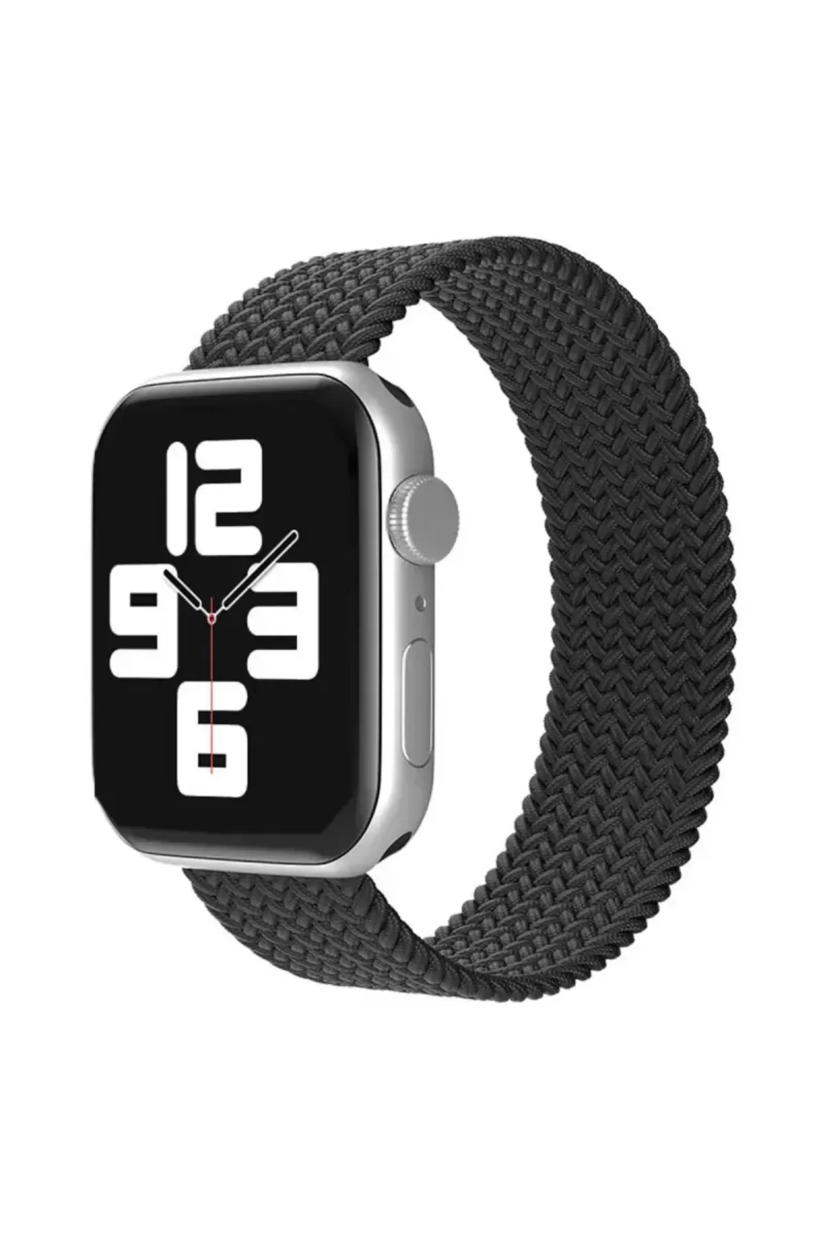 Newface Apple Watch 38mm Ayarlı Solo Silikon Kordon - Siyah