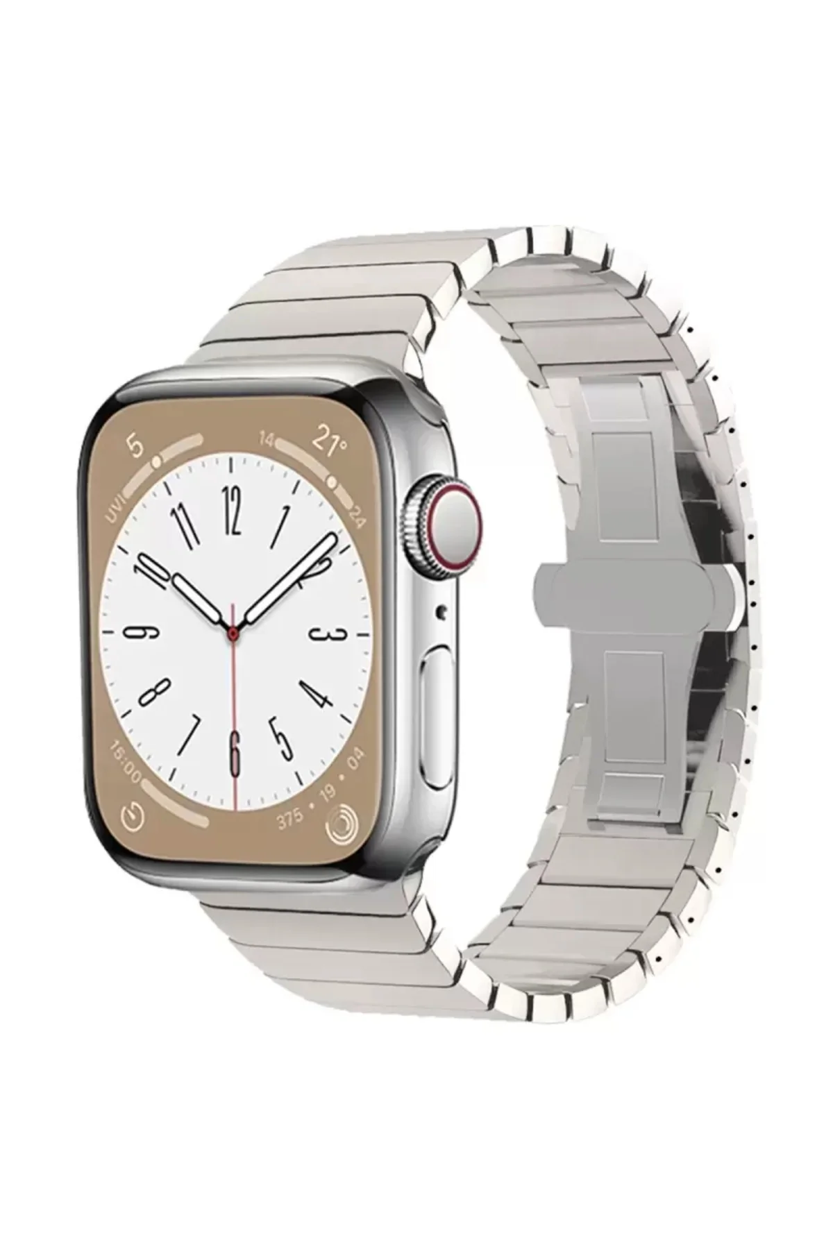 Newface Apple Watch 38mm Kr413 Fine Steel Kordon - Yıldız Işığı