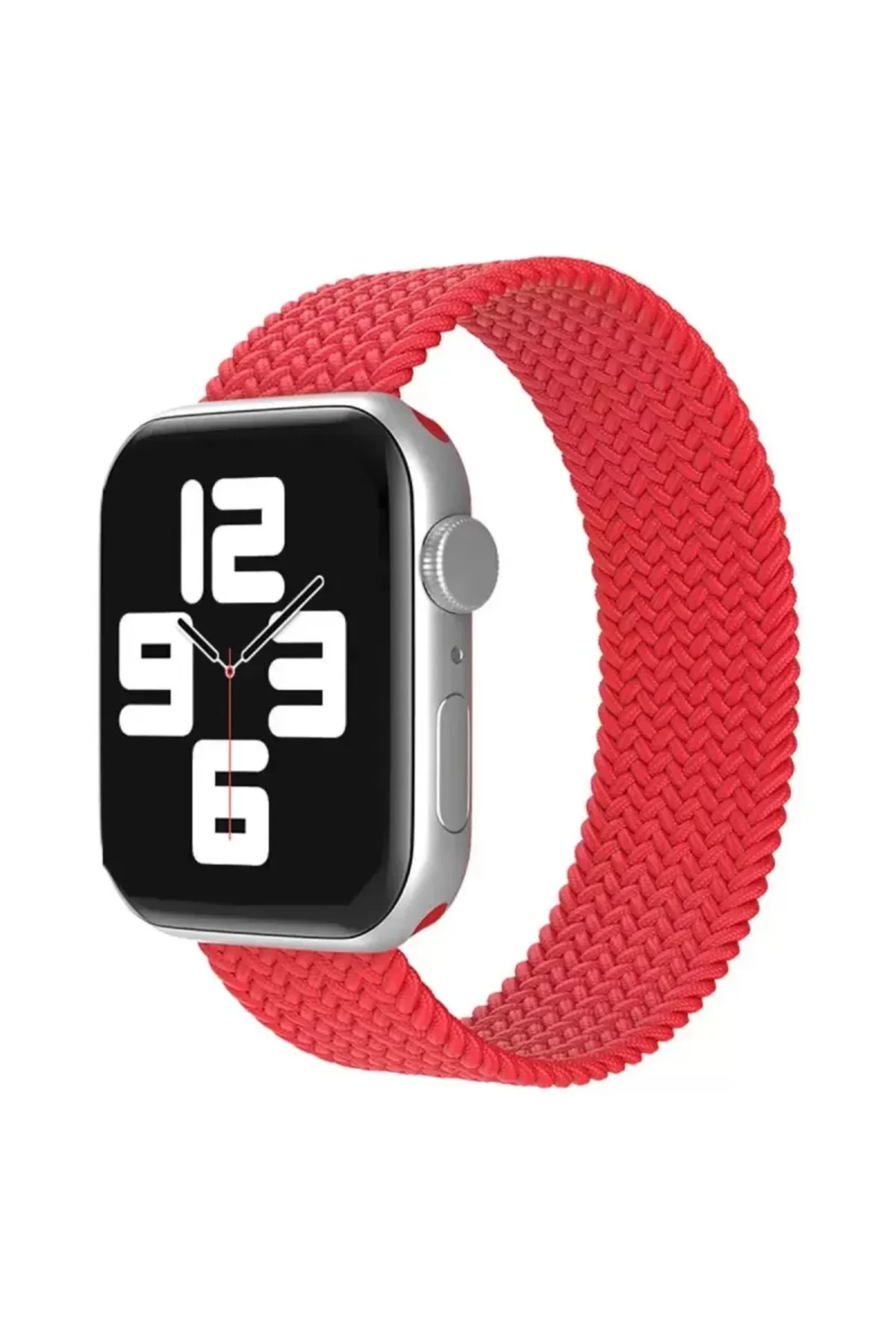 Newface Apple Watch 38mm Ayarlı Solo Silikon Kordon - Kırmızı