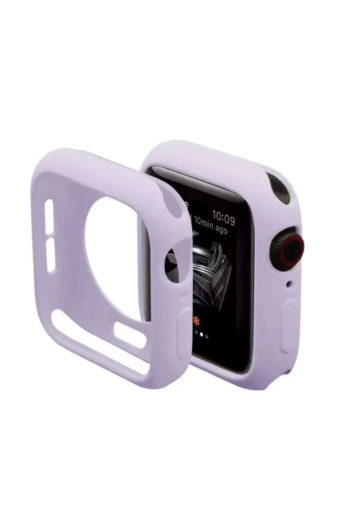Newface Apple Watch 44mm Silikon Alt Kasa - Lila