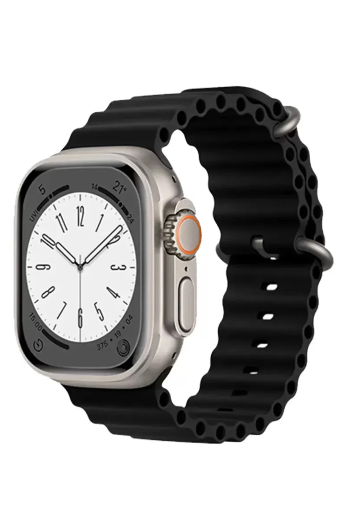 Newface Apple Watch 38mm Ocean Kordon - Siyah