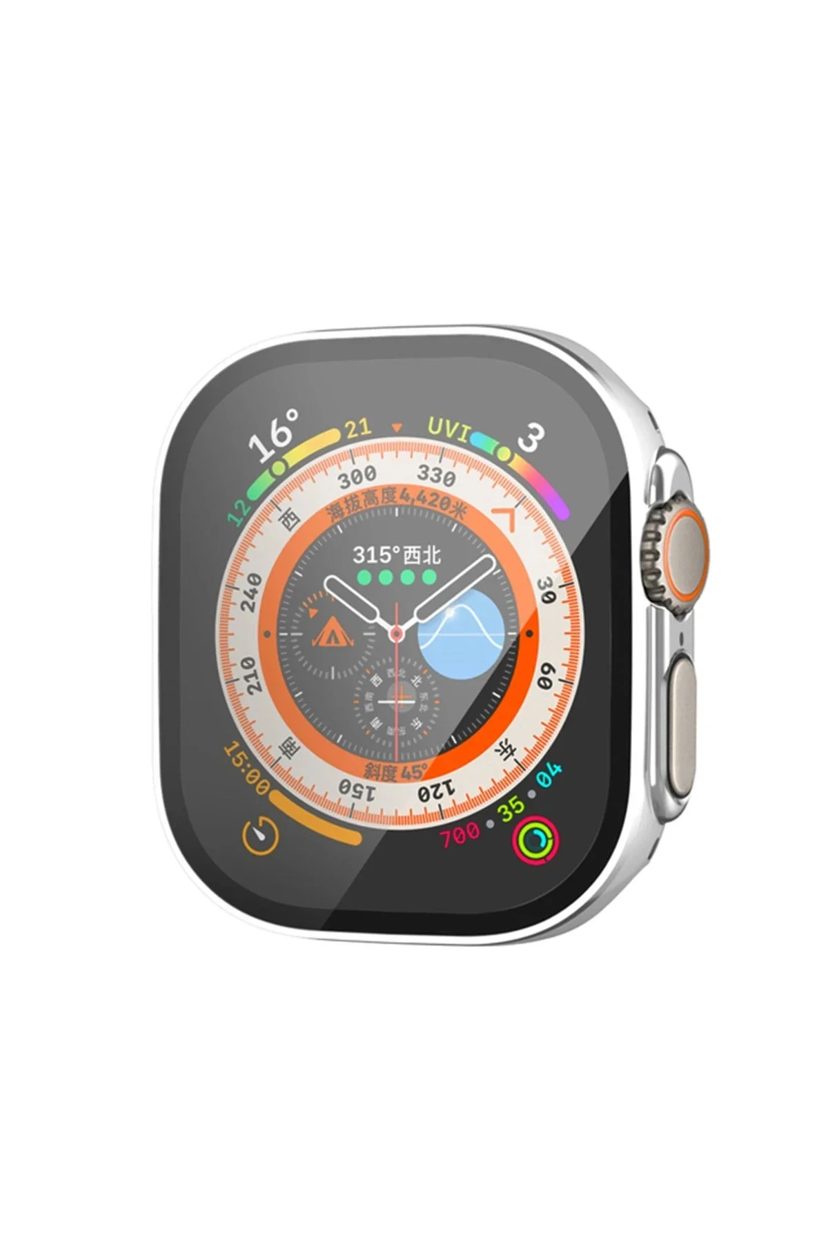 Newface Apple Watch Ultra 49mm Legend Camlı Kasa Ekran Koruyucu -