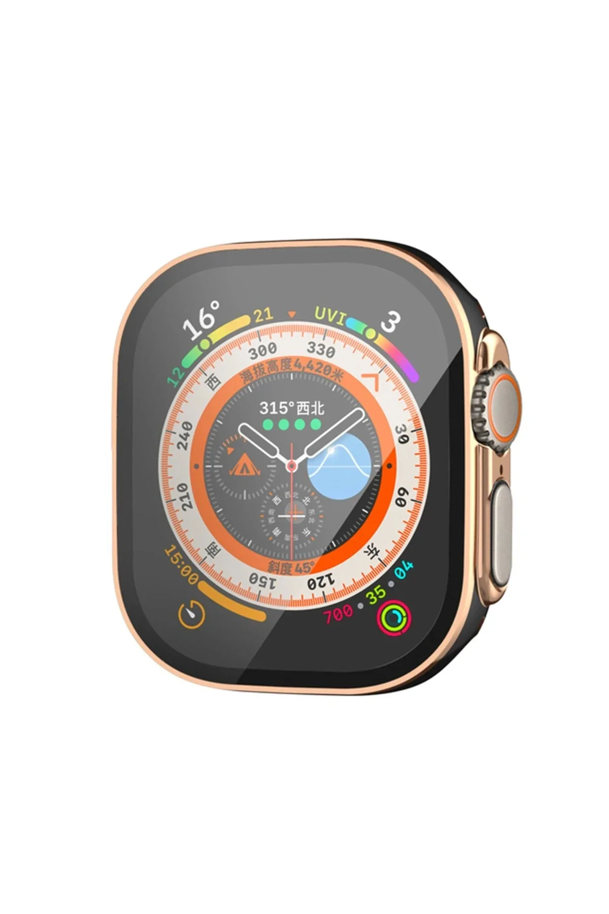 Newface Apple Watch Ultra 49mm Legend Camlı Kasa Ekran Koruyucu -