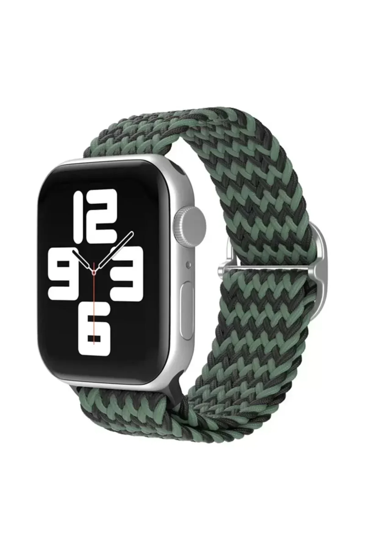 Newface Apple Watch 38mm Star Kordon - Zigzag Yeşil-siyah