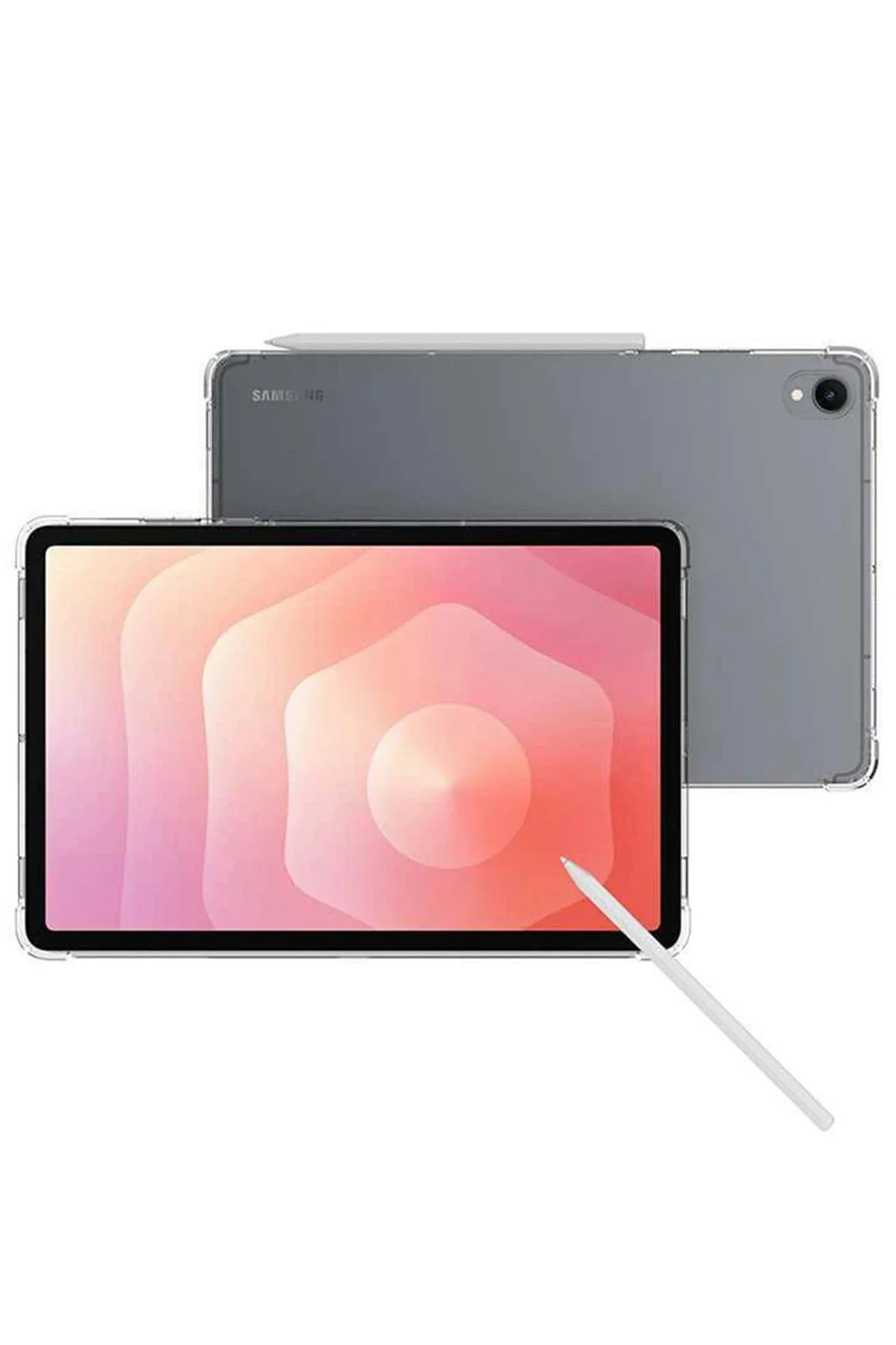 Newface Galaxy Tab S11 Kılıf Anti Shock Tablet Silikon - Şeffaf