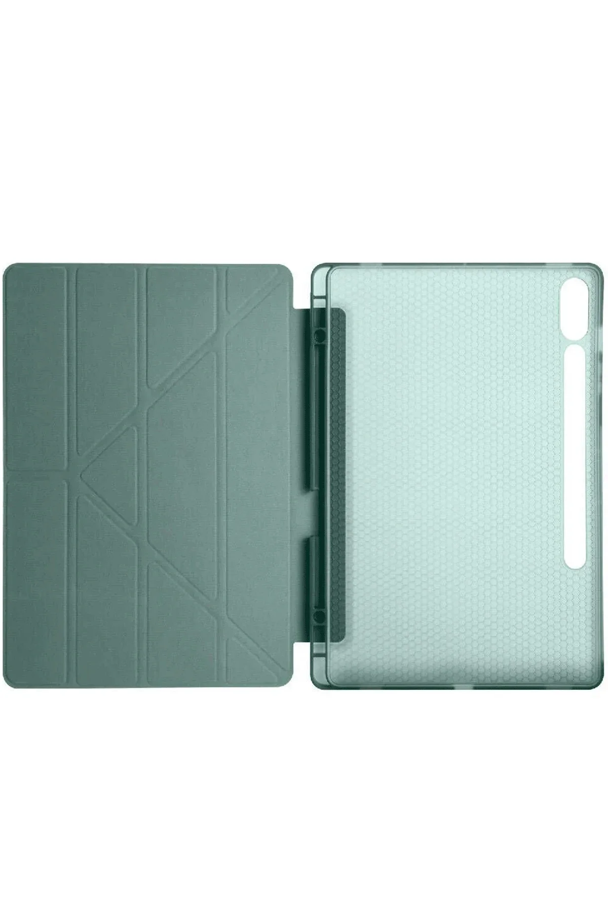 Newface Galaxy X510 Tab S9 Fe 11 Kılıf Kalemlikli Mars Tablet Kılıfı - Koyu Yeşil