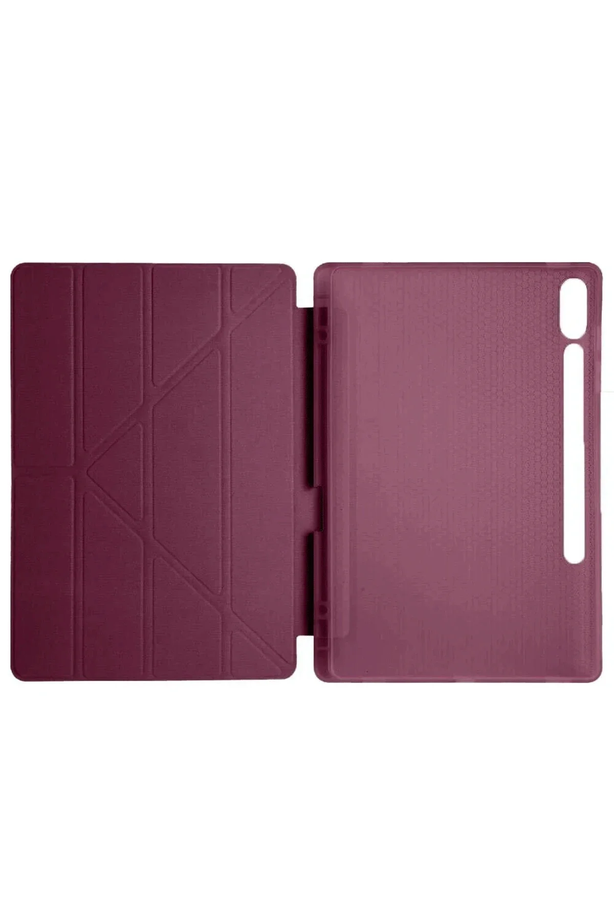 Newface Galaxy X610 Tab S9 Fe 12.4 Kılıf Kalemlikli Mars Tablet Kılıfı - Mürdüm