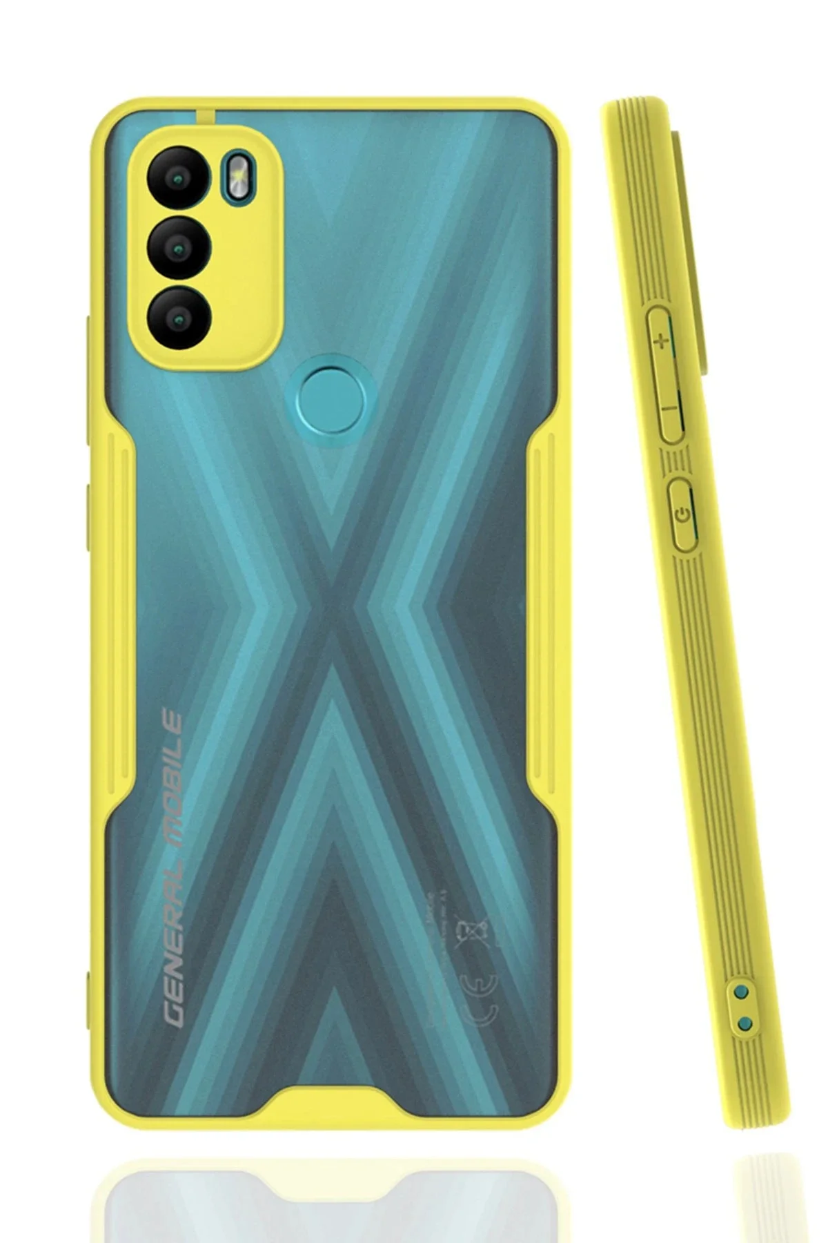 Newface General Mobile Gm 21 Plus Kılıf Platin Silikon - Sarı