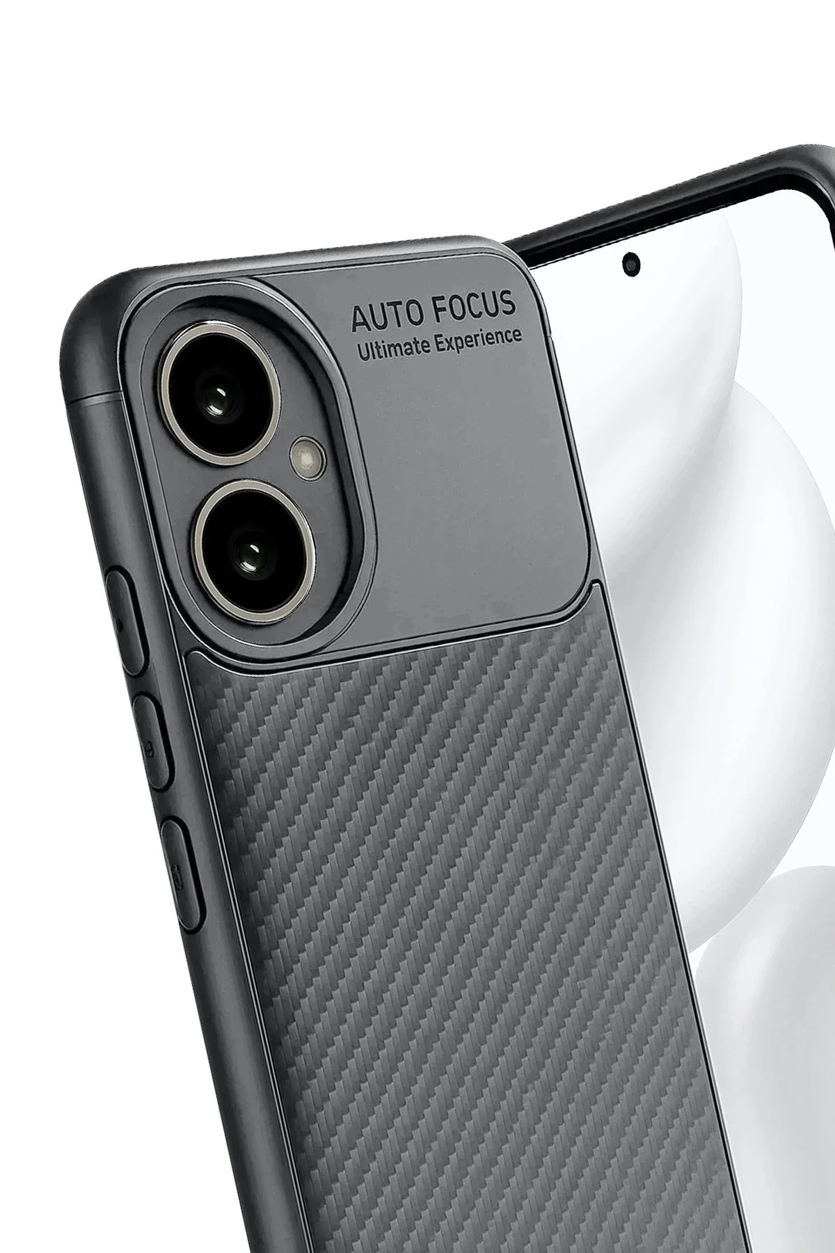Newface Honor 400 Kılıf Auto Focus Karbon Kapak - Gri