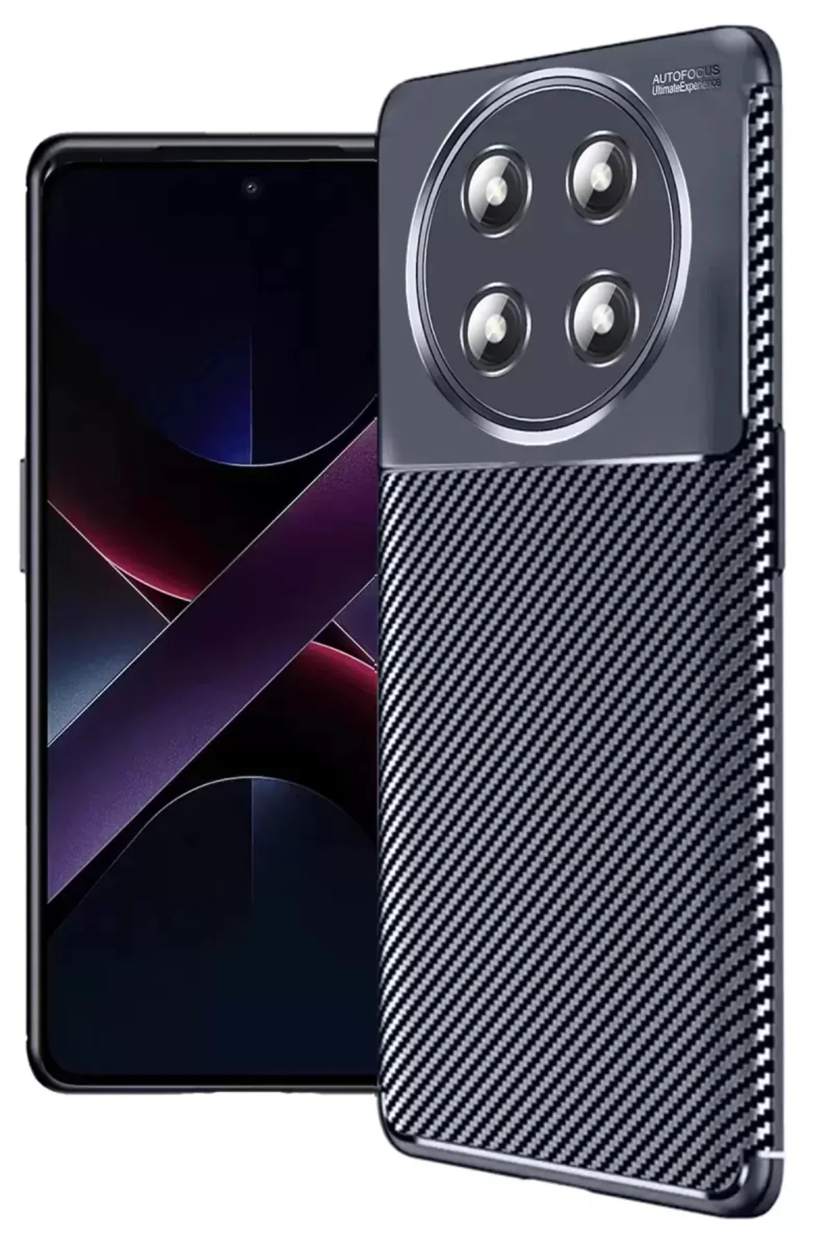 Newface Honor Magic 7 Lite Kılıf Auto Focus Karbon Kapak - Lacive