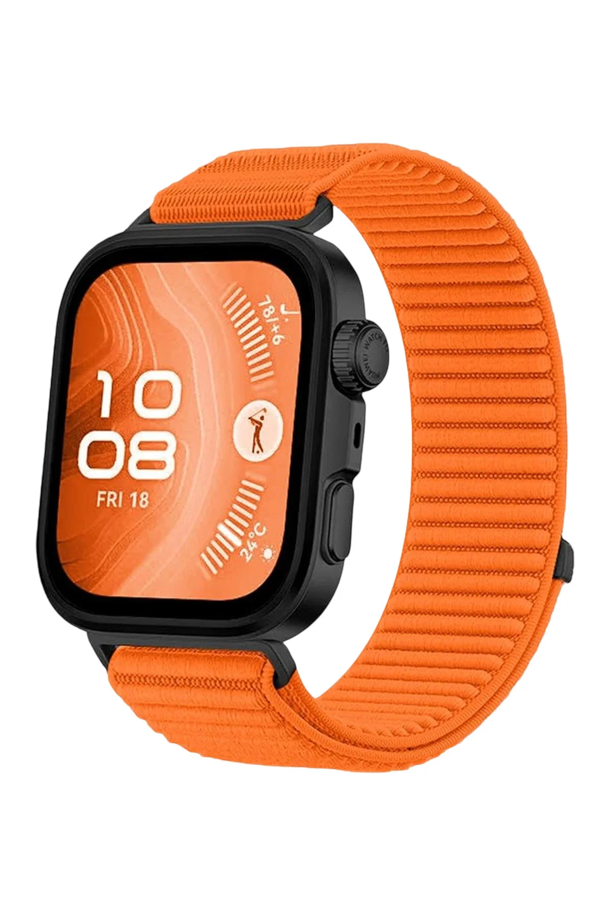 Newface Huawei Fit 4 Braid Kordon - Turuncu