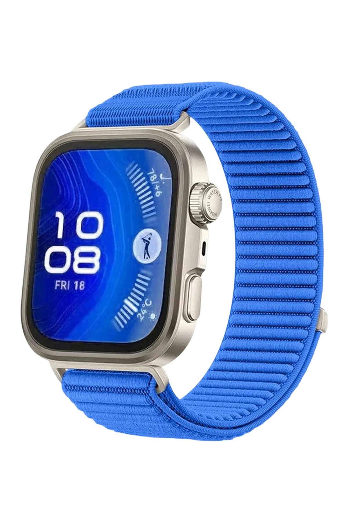 Newface Huawei Fit 4 Braid Kordon - Mavi