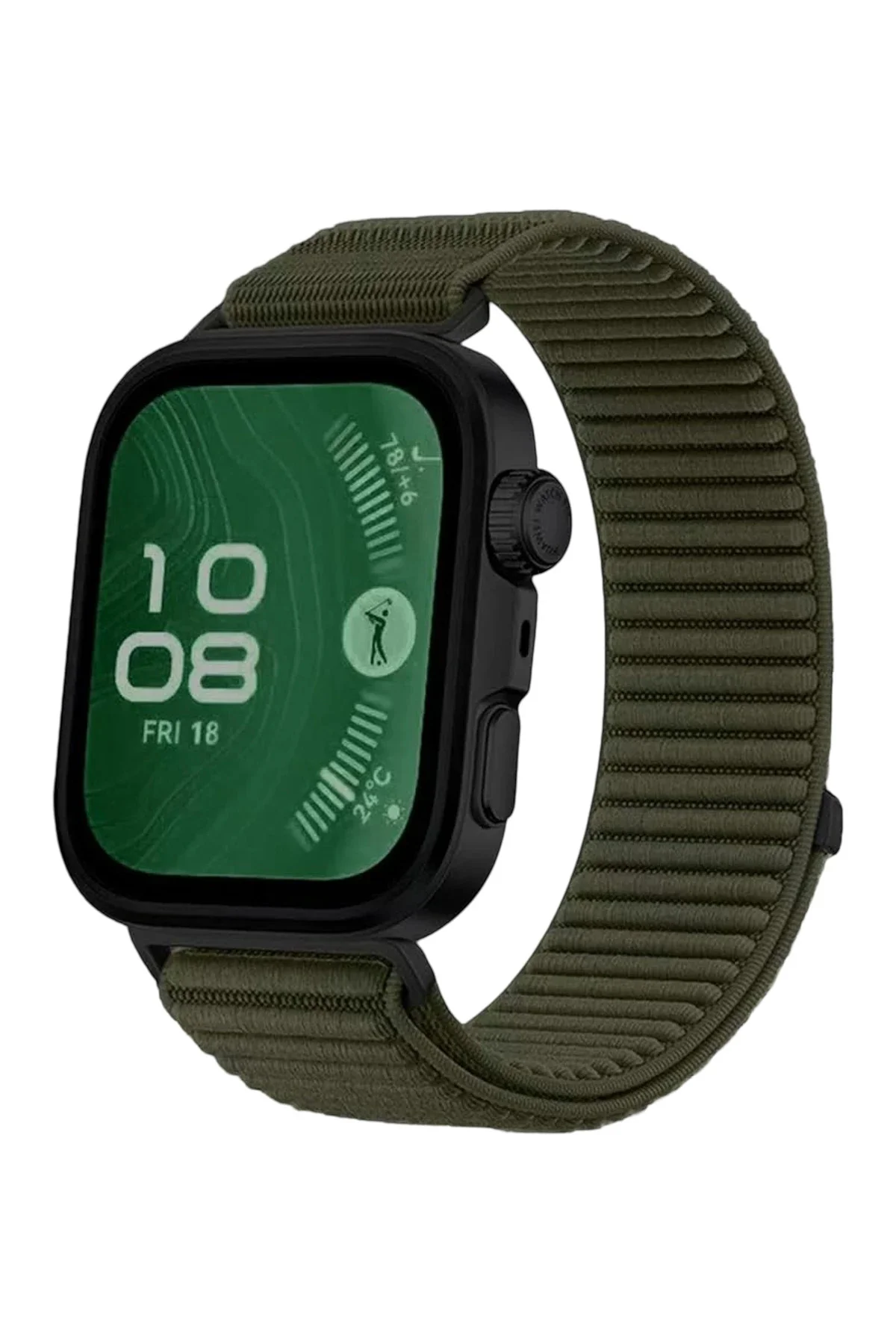 Newface Huawei Fit 4 Braid Kordon - Koyu Yeşil
