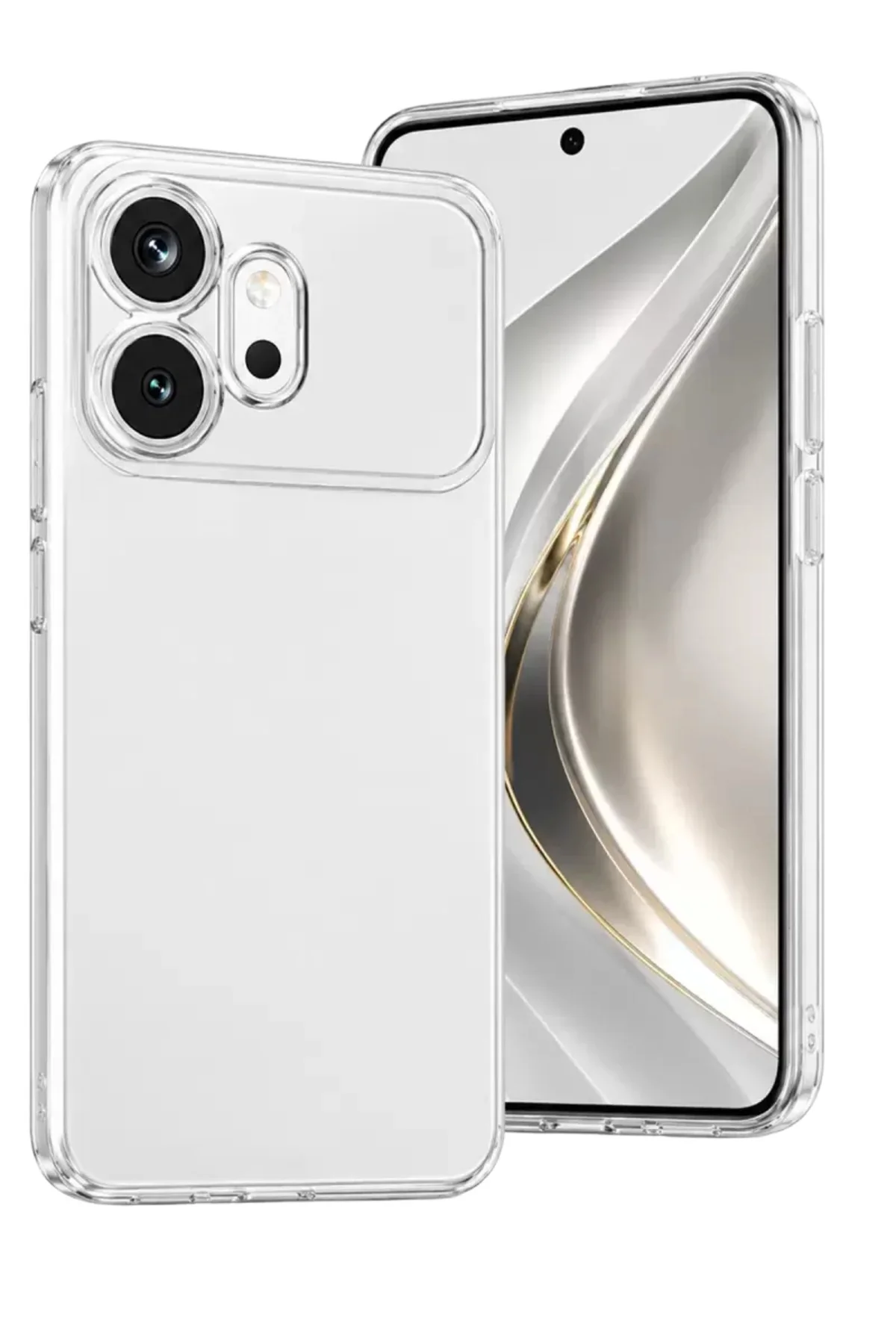 Newface Huawei Honor 600 Lüx Şeffaf Silikon - Şeffaf
