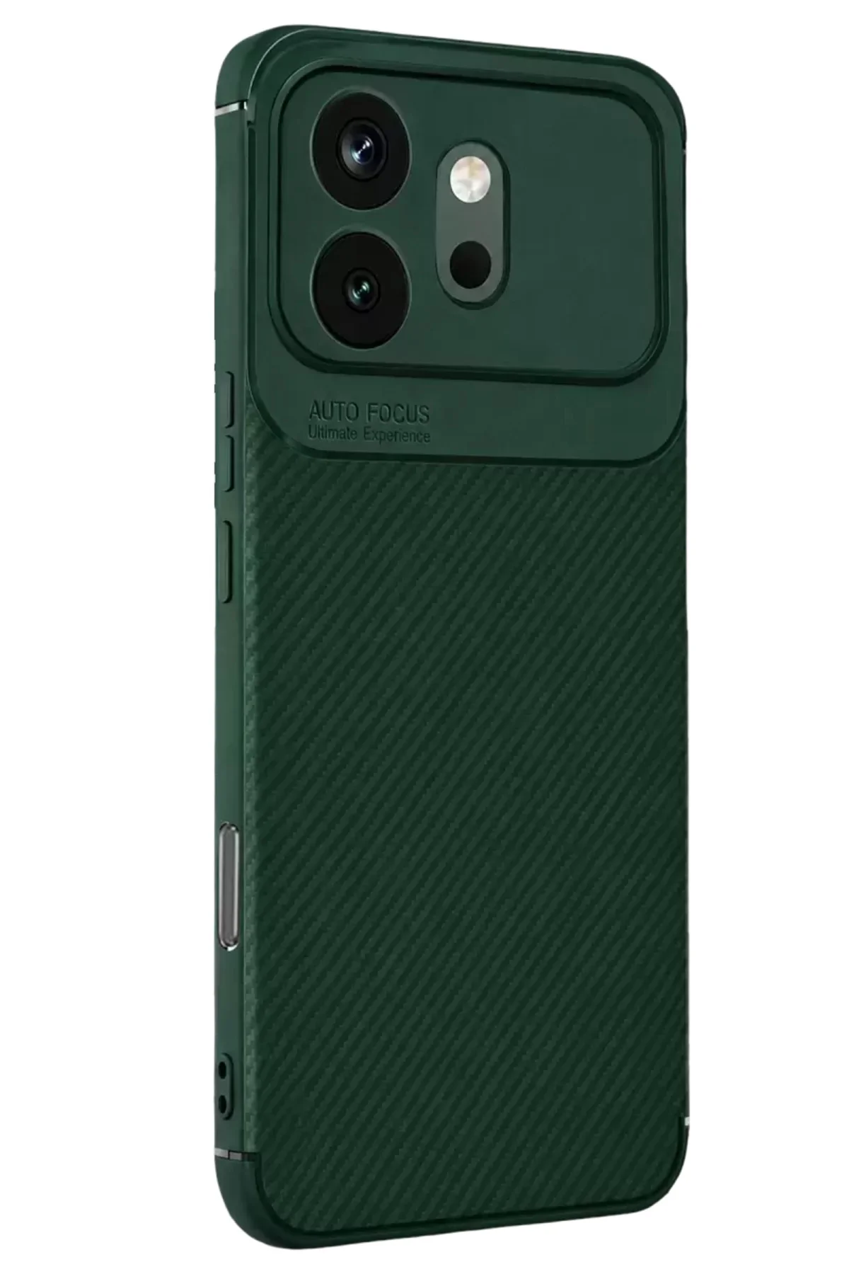 Newface Huawei Honor 600 Auto Focus Karbon Kapak - Koyu Yeşil