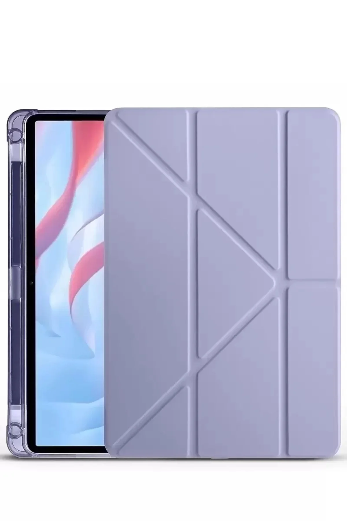 Newface Huawei Honor Pad X9a Kalemlikli Mars Tablet Kılıfı - Lila