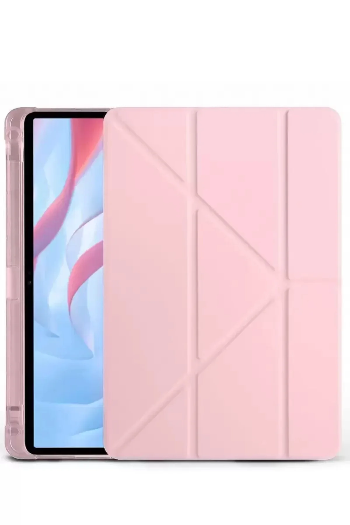 Newface Huawei Honor Pad X9a Kalemlikli Mars Tablet Kılıfı - Rose