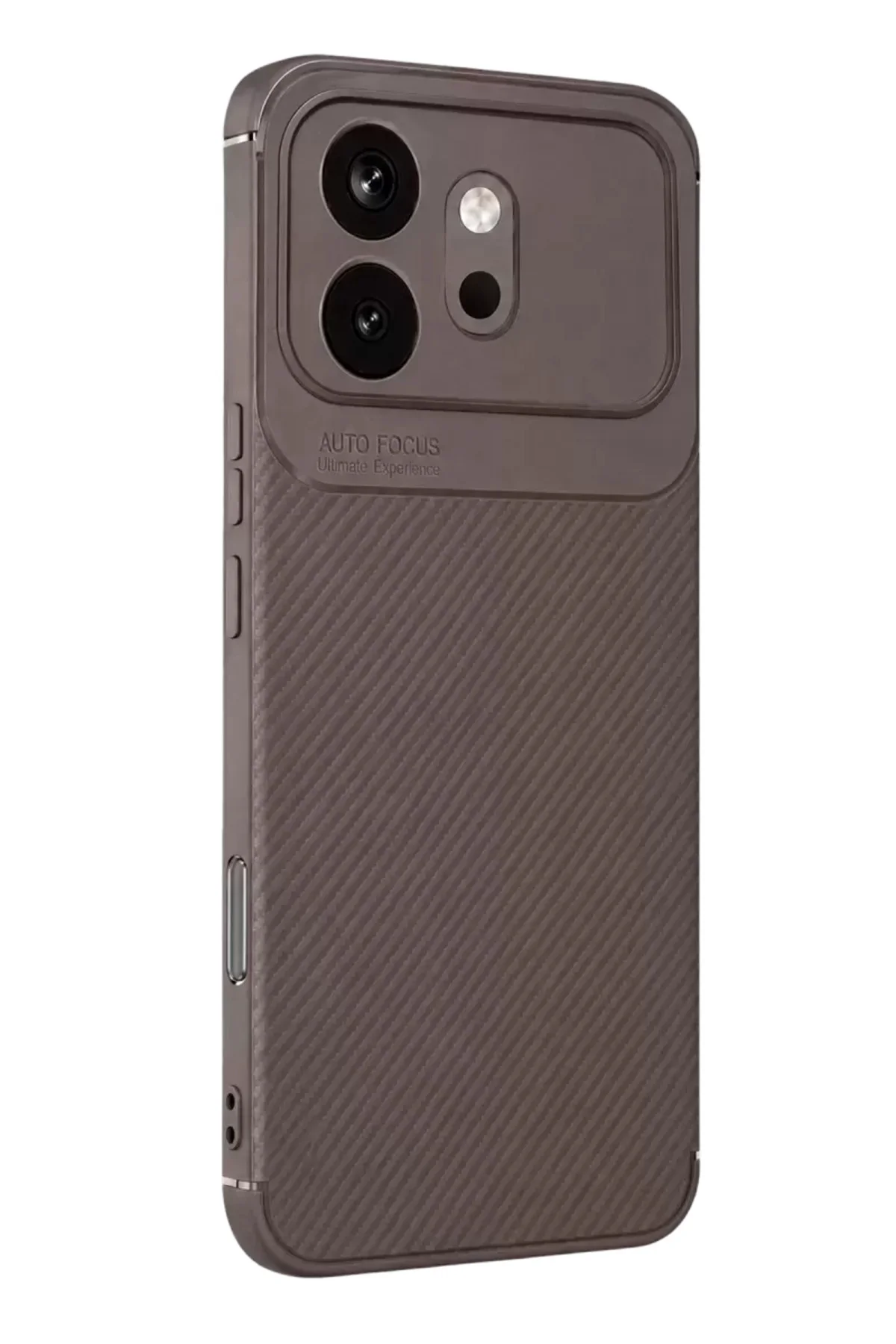 Newface Huawei Honor 600 Auto Focus Karbon Kapak - Gri