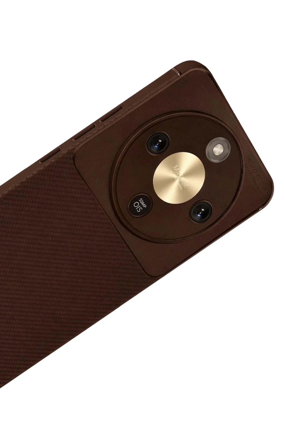 Newface Huawei Honor Magic 8 Lite Auto Focus Karbon Kapak - Kahve