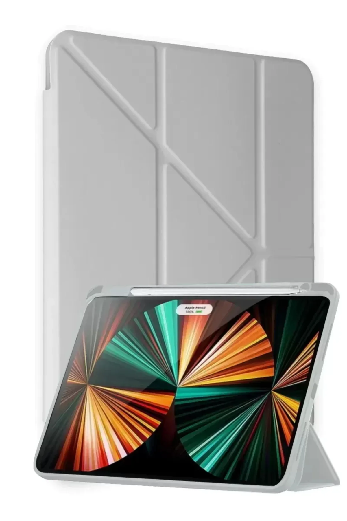 Newface Huawei Honor Pad X9a Kalemlikli Mars Tablet Kılıfı - Gri