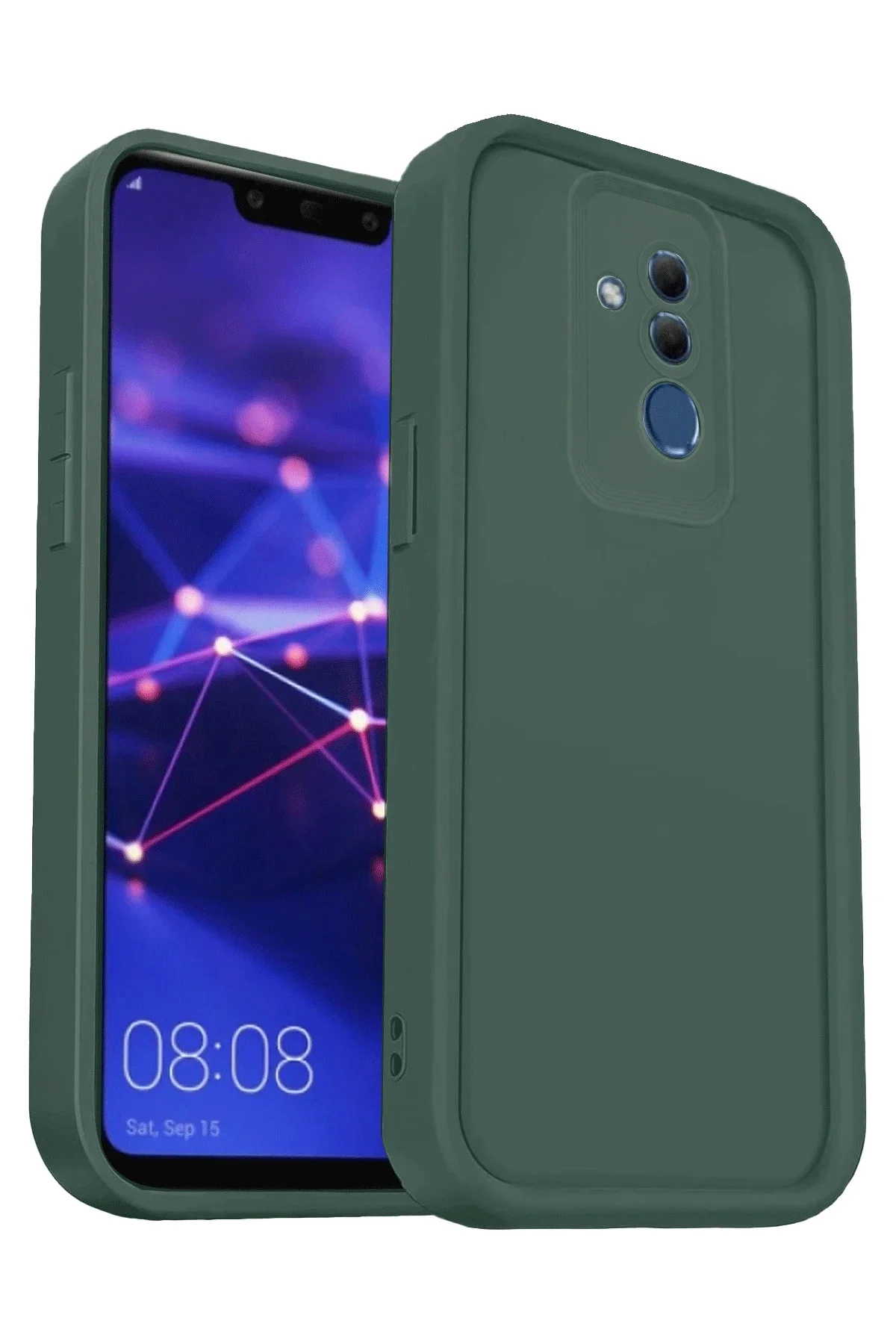 Newface Huawei Mate 20 Lite Kılıf Viera Silikon - Koyu Yeşil