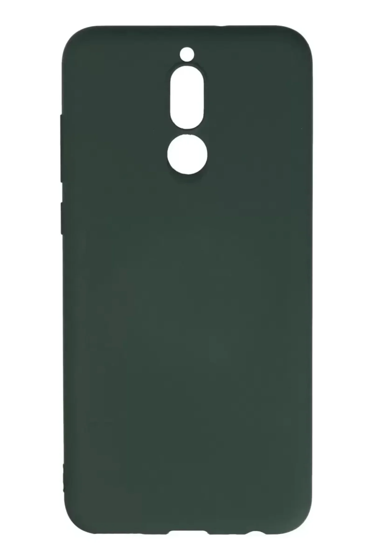 Newface Huawei Mate 10 Lite Kılıf Nano İçi Kadife Silikon - Koyu Yeşil