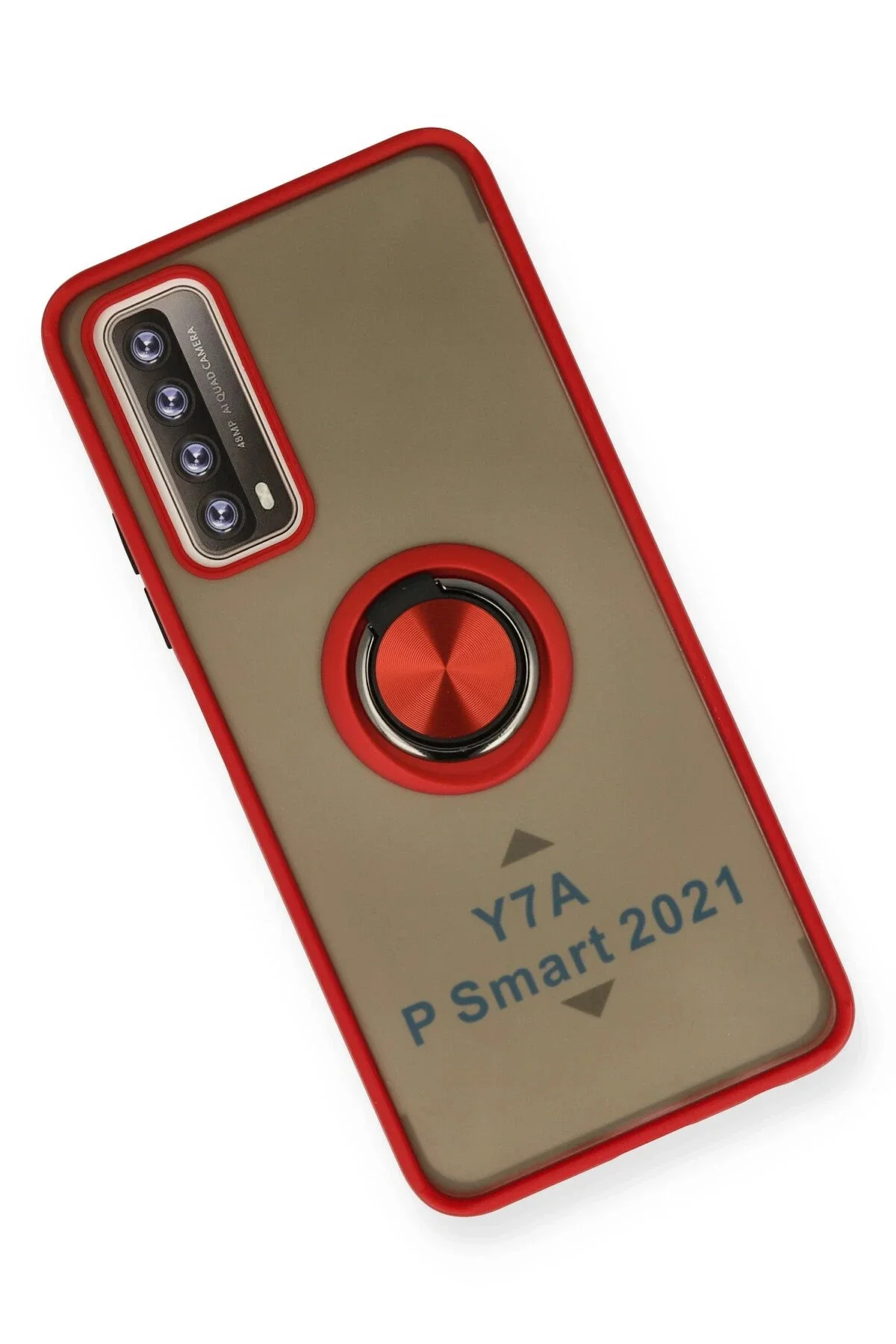 Newface Huawei P Smart 2021 Kılıf Montreal Yüzüklü Silikon Kapak 