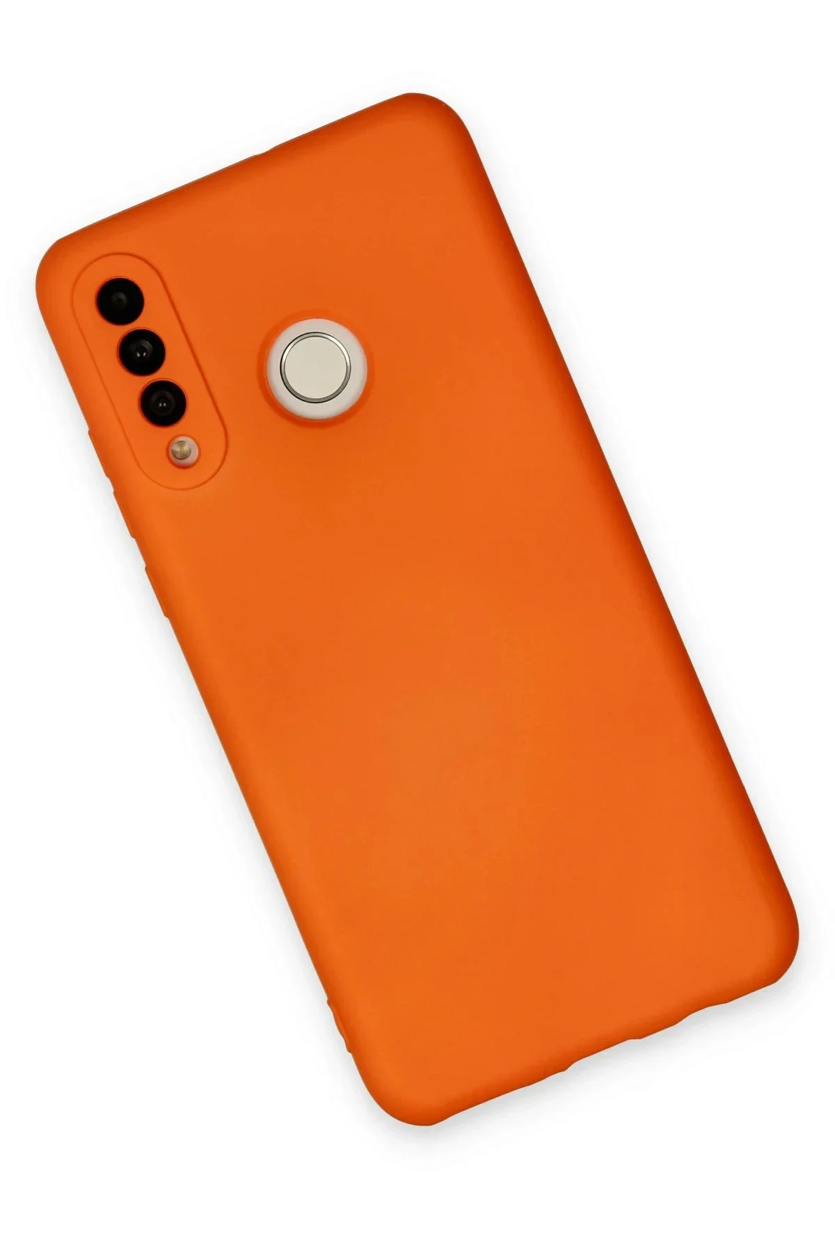 Newface Huawei P30 Lite Kılıf Nano İçi Kadife Silikon - Turuncu