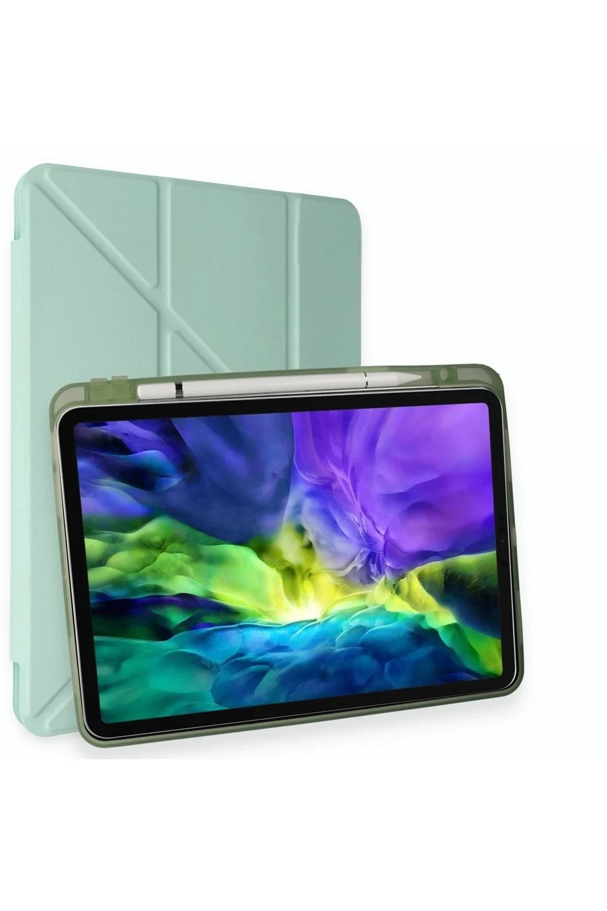 Newface İpad Pro 12.9 (2021) Kılıf Kalemlikli Mars Tablet Kılıfı 