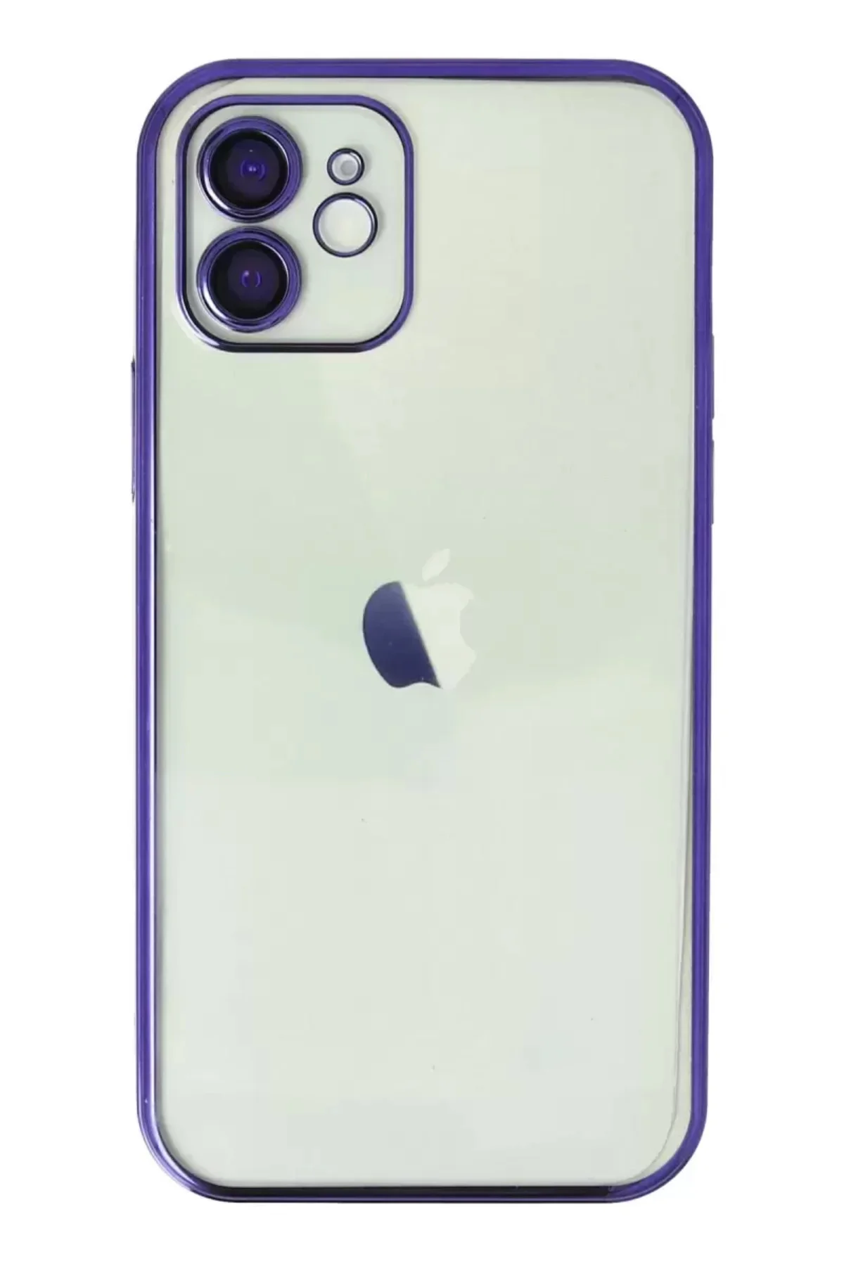 Newface İphone 11 Kılıf Razer Lensli Silikon - Mor