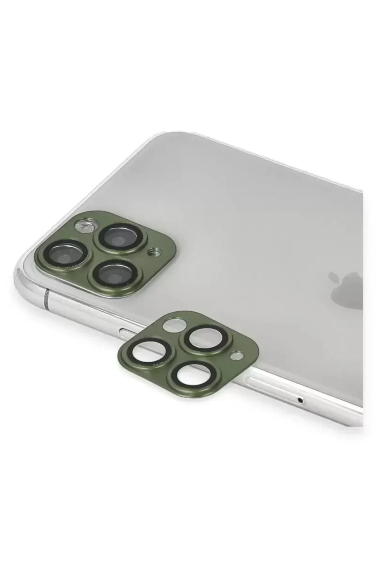 Newface İphone 11 Pro Max Pers Alüminyum Kamera Lens - Yeşil