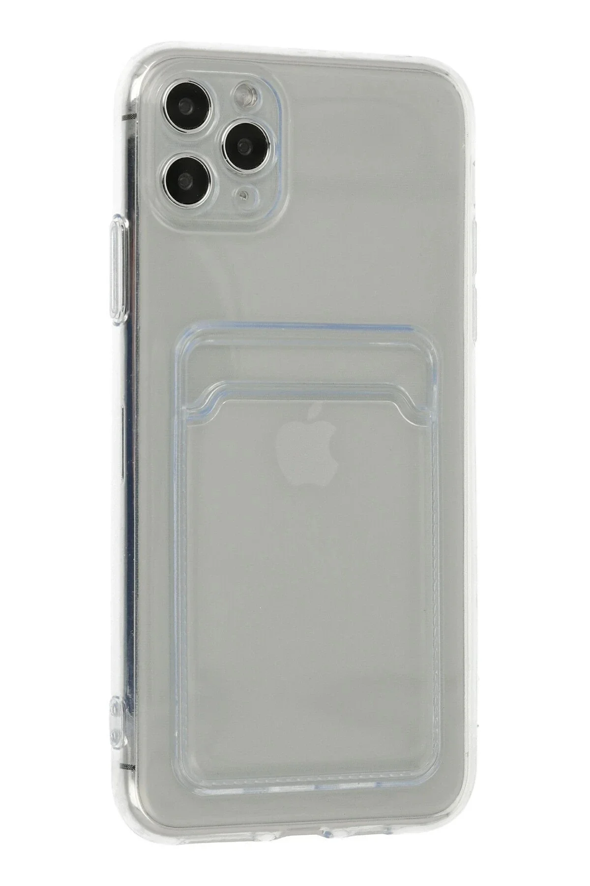 Newface İphone 11 Pro Max Kılıf Kart Şeffaf Silikon - Şeffaf