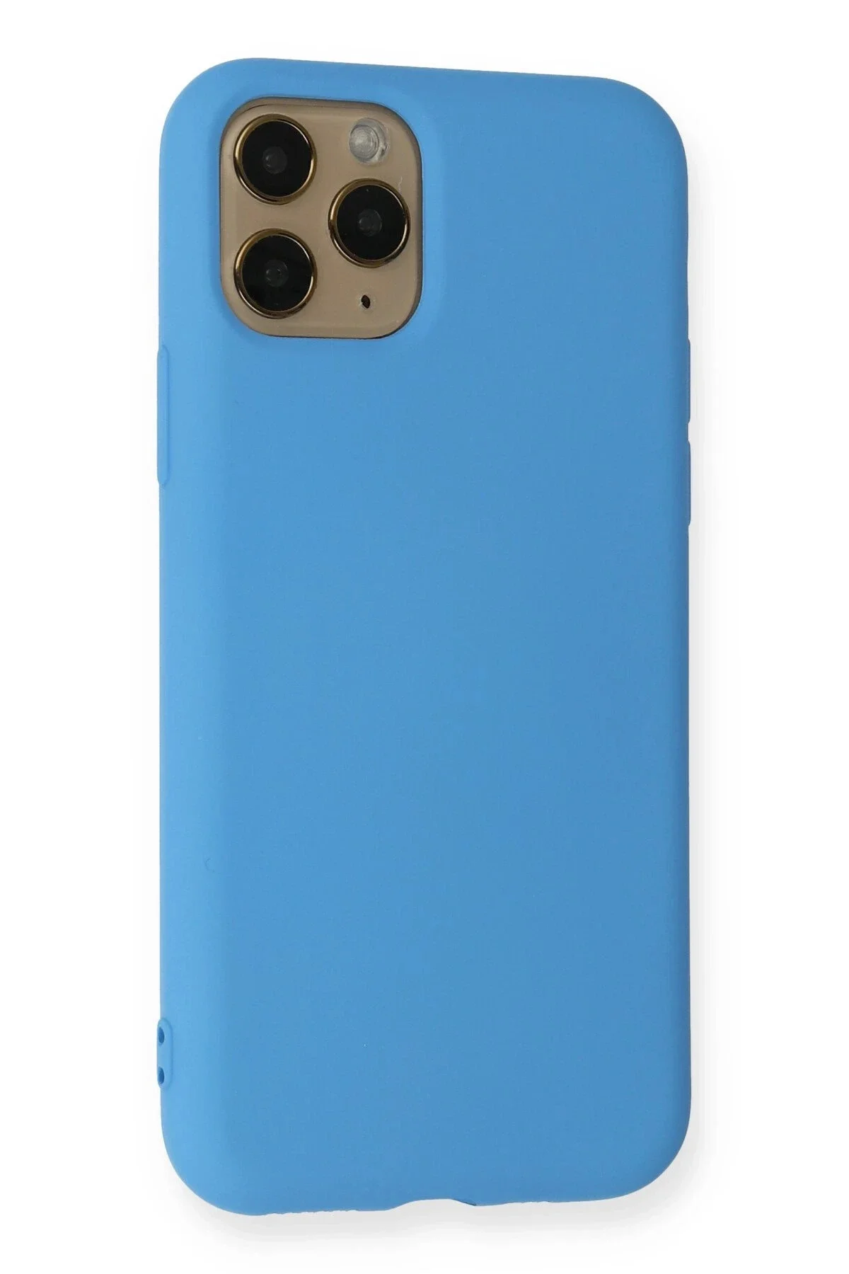 Newface İphone 11 Pro Kılıf Nano İçi Kadife Silikon - Mavi