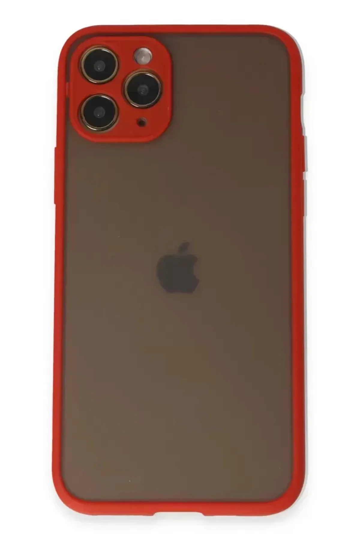 Newface İphone 11 Pro Kılıf Montreal Silikon Kapak - Kırmızı