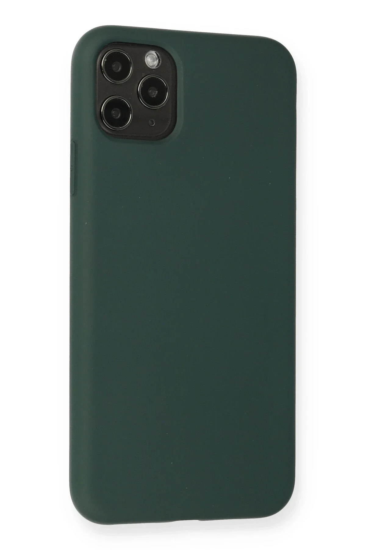 Newface İphone 11 Pro Max Kılıf Nano İçi Kadife Silikon - Koyu Ye