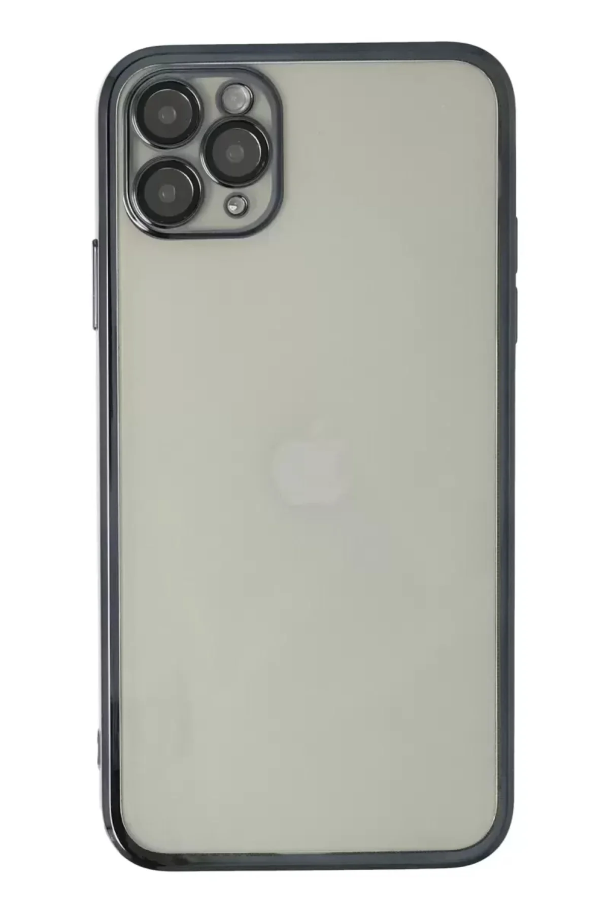 Newface İphone 11 Pro Max Kılıf Razer Lensli Silikon - Siyah