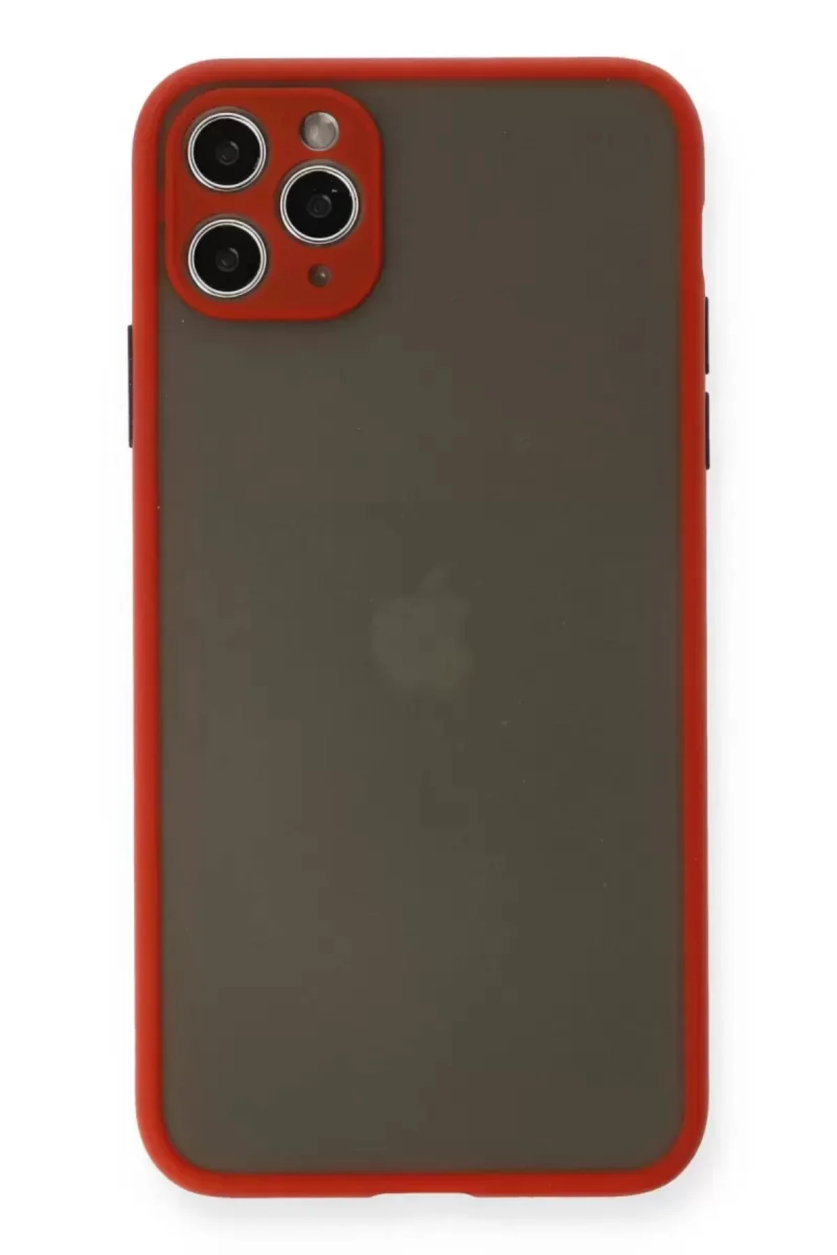 Newface İphone 11 Pro Max Kılıf Montreal Silikon Kapak - Kırmızı