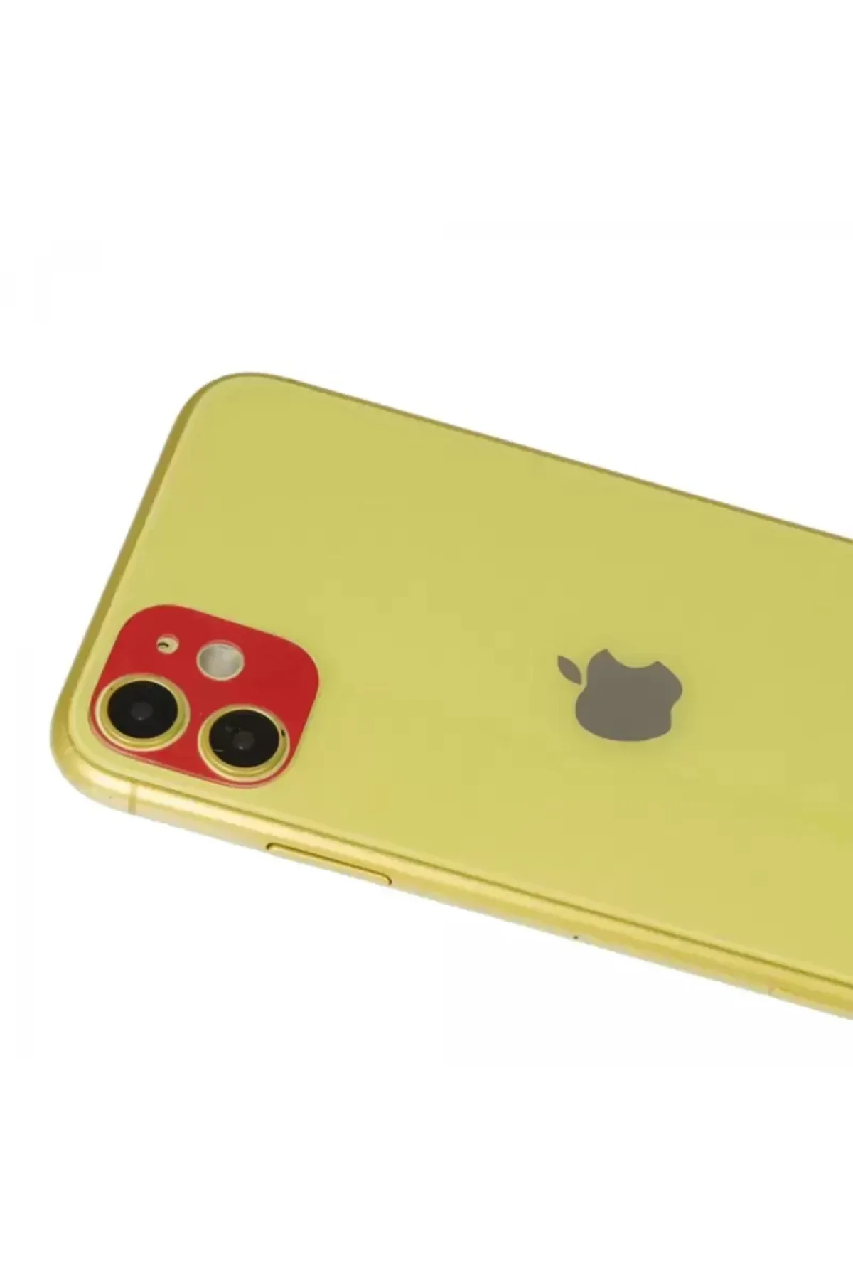 Newface İphone 11 Rainbow Kamera Lens Koruma Cam - Kırmızı