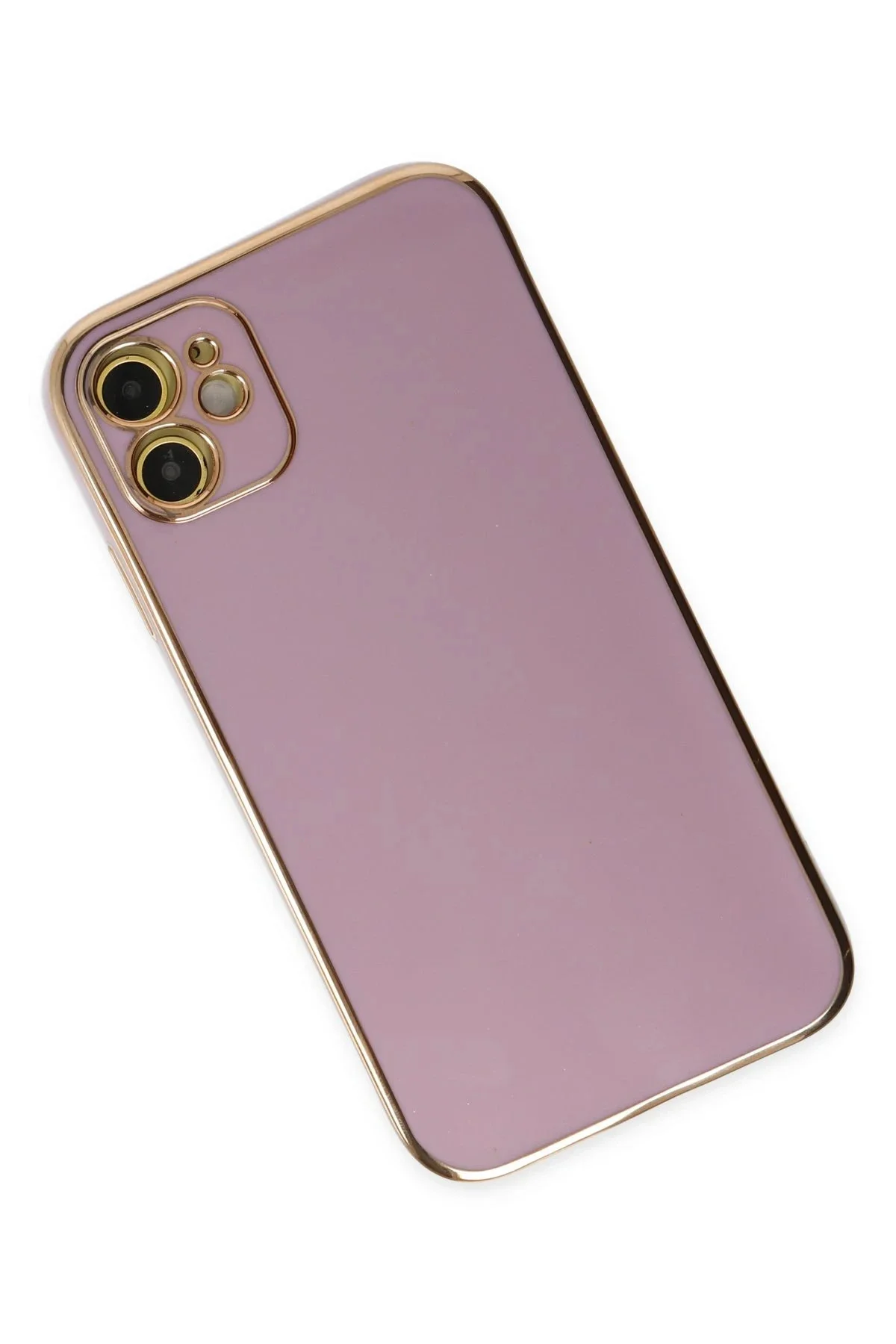 Newface İphone 12 Kılıf Volet Silikon - Mor
