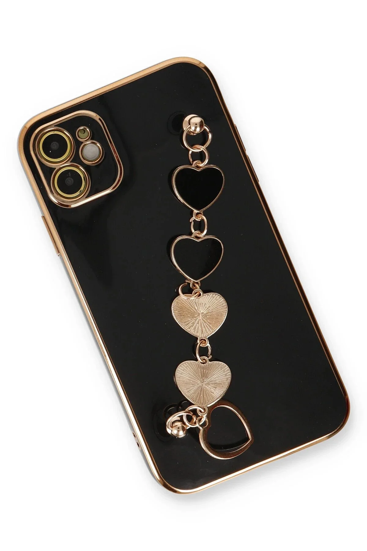 Newface İphone 12 Kılıf Esila Silikon - Siyah