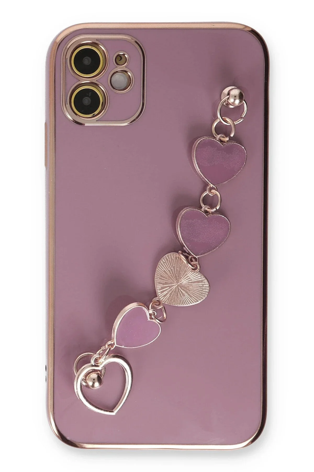 Newface İphone 12 Kılıf Esila Silikon - Mor