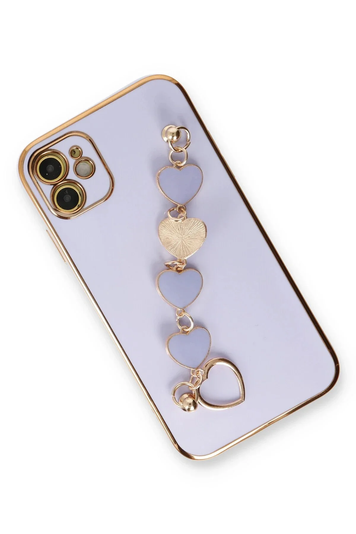 Newface İphone 12 Kılıf Esila Silikon - Lila