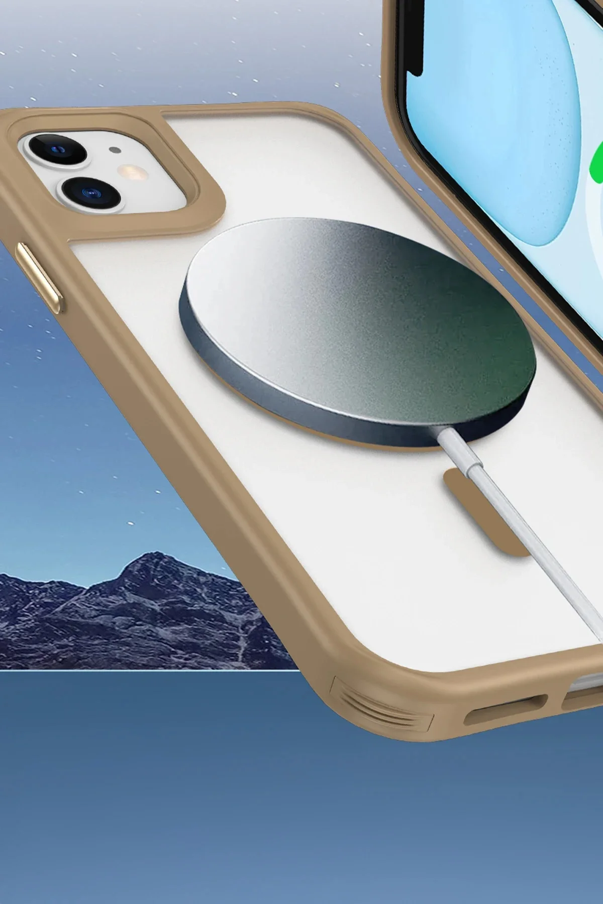 Newface İphone 12 Kılıf Enka Magsafe Silikon Kılıf - Siyah